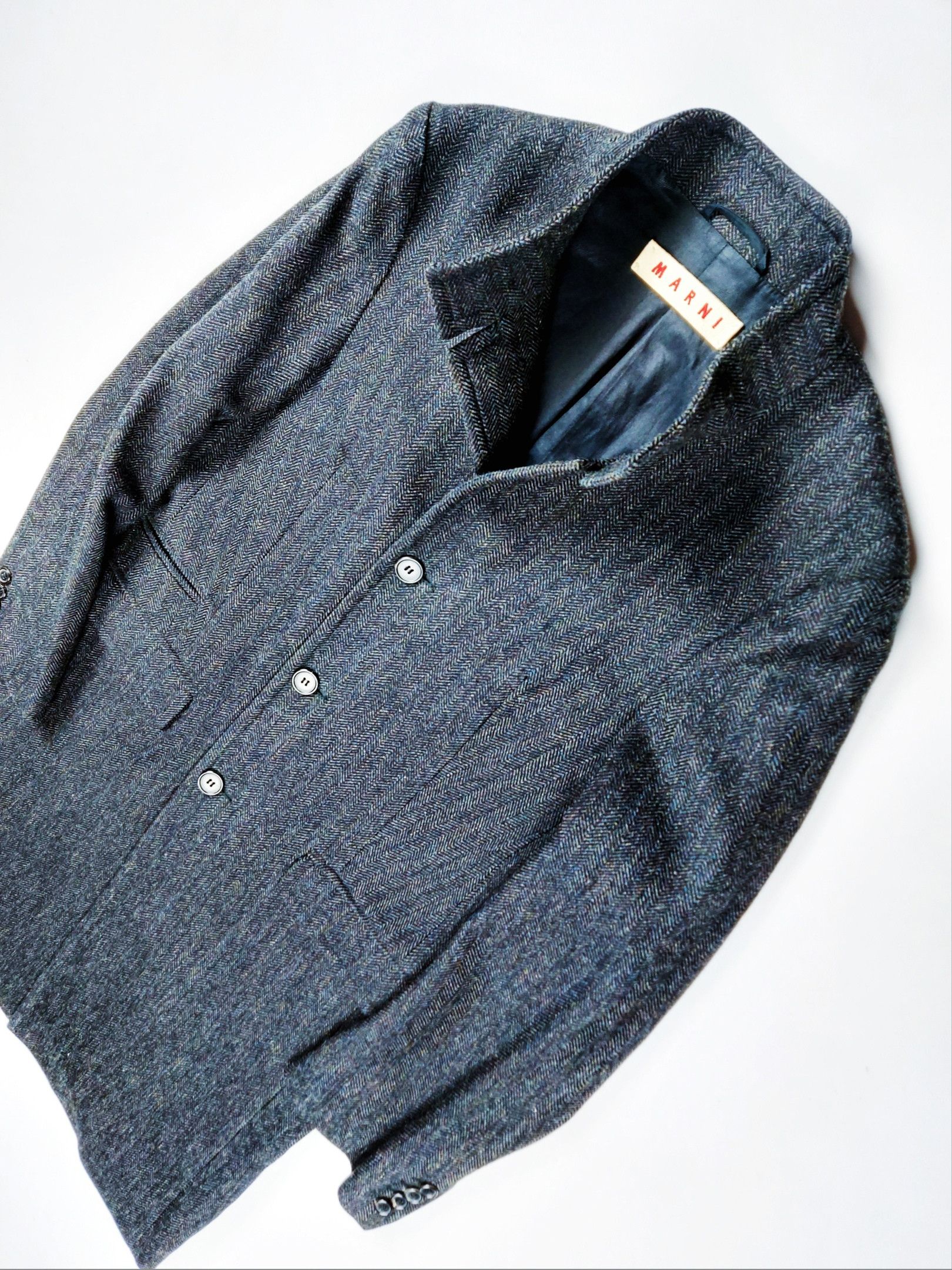 Marni Marni Wool Tweed Coat Size US S / EU 44-46 / 1 - 4 Thumbnail