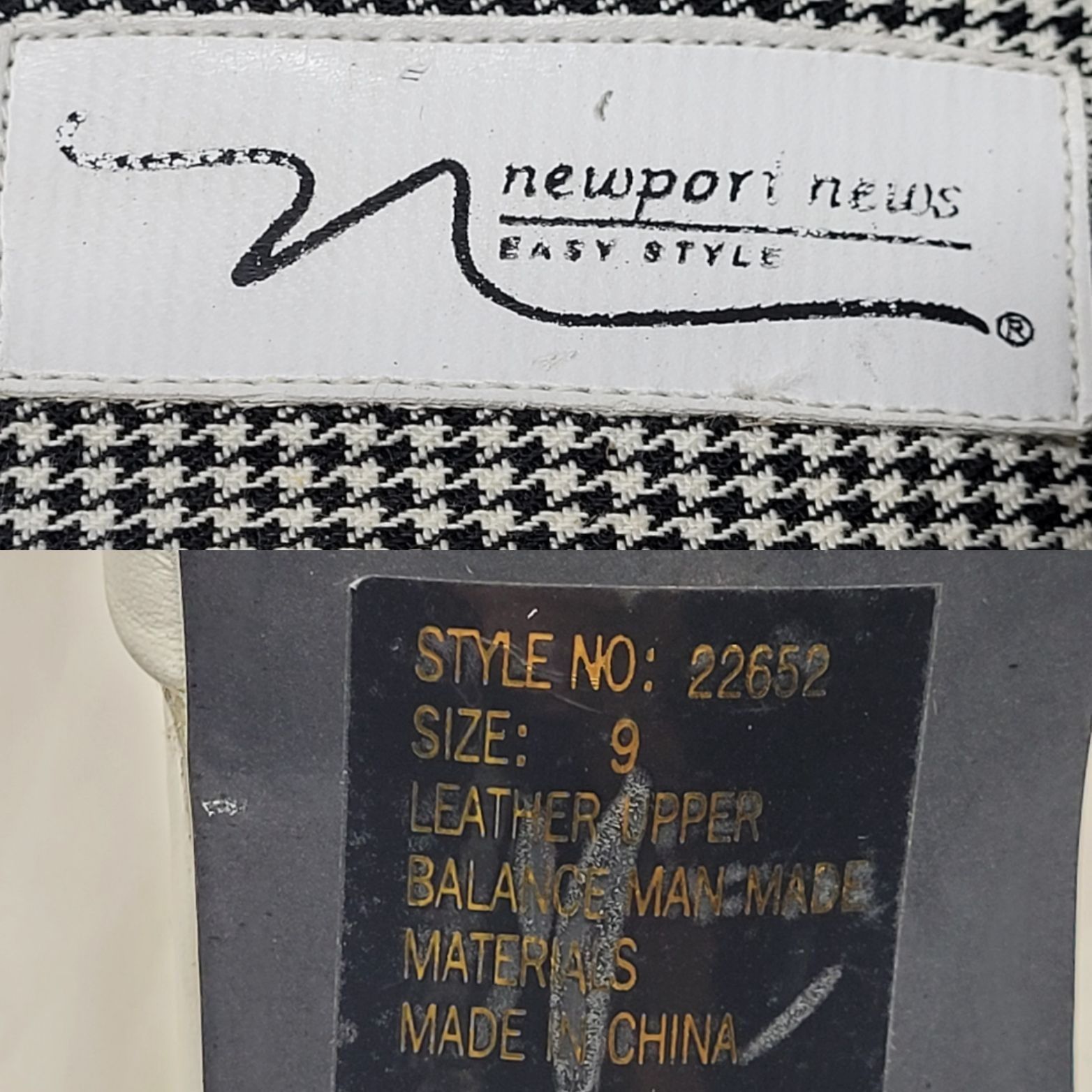 Vintage Vintage Newport News Black White Strappy Leather Kitten Heel Size US 9 / IT 39 - 3 Thumbnail