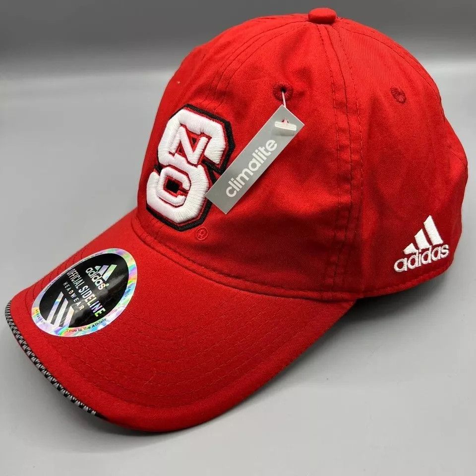 Adidas NC State Wolfpack Hat Men Adidas Climalite NCAA Strap Back Size ONE SIZE - 2 Thumbnail