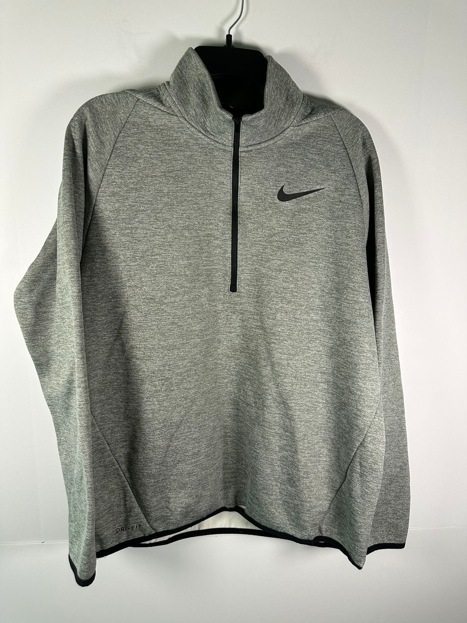 Nike Nike Pullover Mens M Dri-FIT Quarter Zip Heather Gray Long Size US M / EU 48-50 / 2 - 1 Thumbnail
