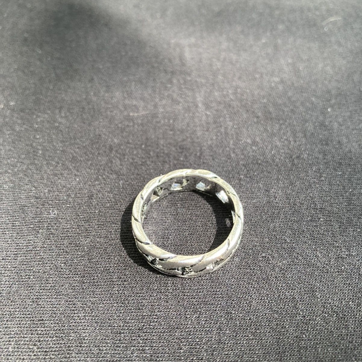Jewelry Solid Stainless Steel Ring Cuban Link Ring Size 9 Size ONE SIZE - 2 Thumbnail