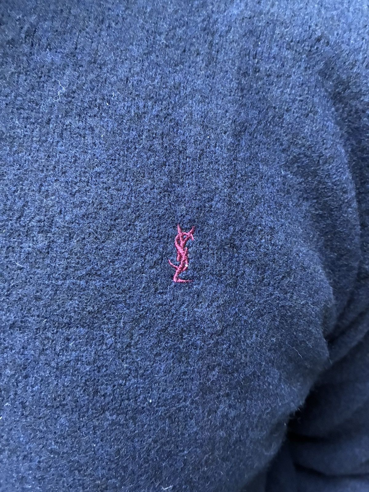 Yves Saint Laurent YVE SAINT LAURENT PURE WOOL KNITTED JUMPER Size US L / EU 52-54 / 3 - 5 Thumbnail