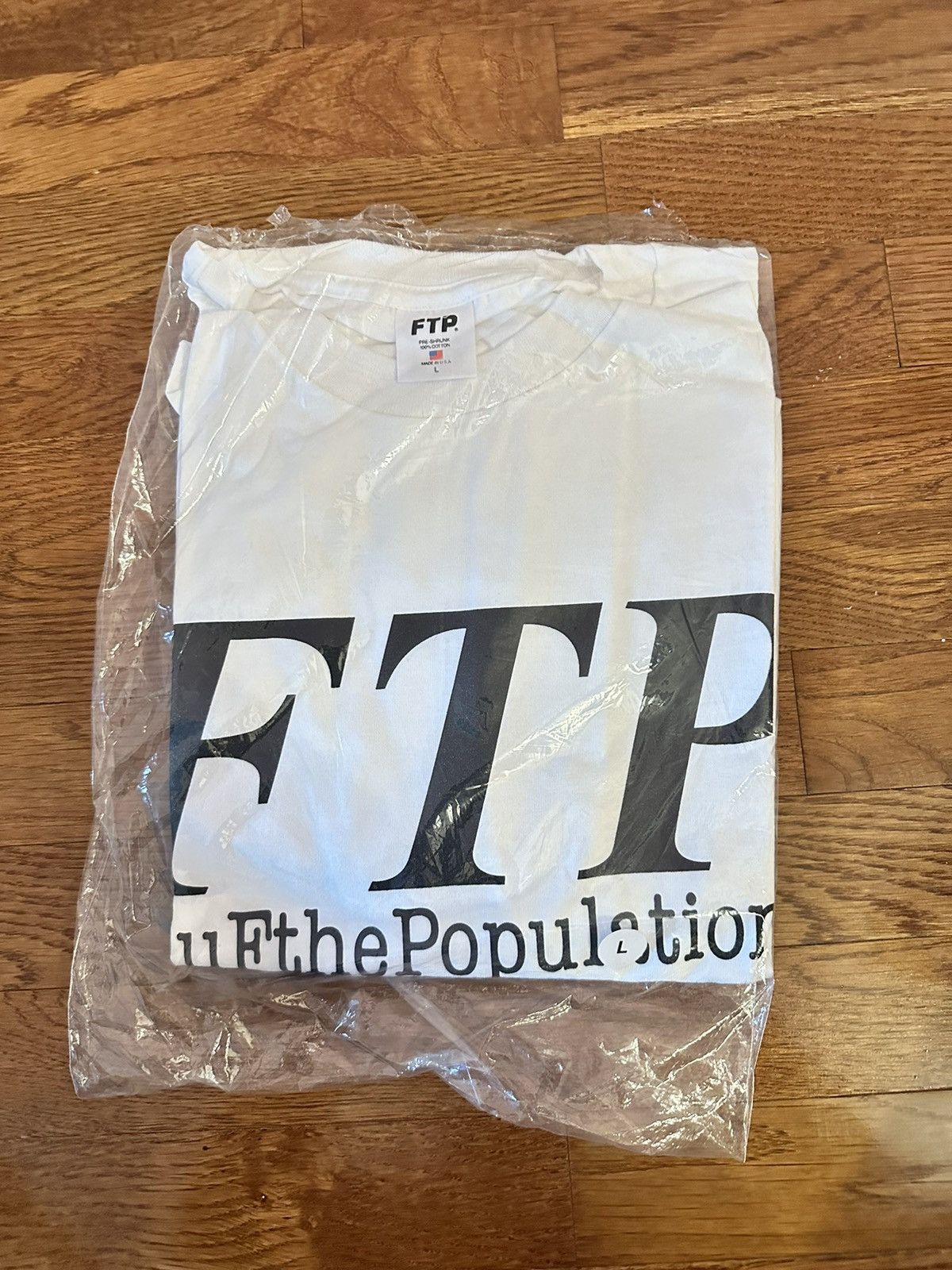 Fuck The Population FTP OG Logo Tee White Sz L Size US L / EU 52-54 / 3 - 2 Thumbnail