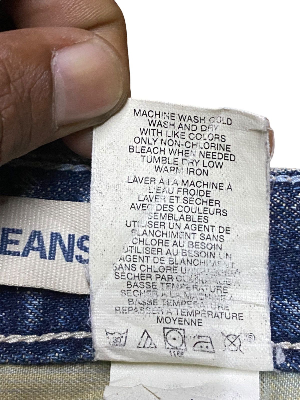 Le Grande Bleu (L.G.B.) Multipocket Carpenter Mud Wash Buckle Back Baggy Gap Jeans Size US 34 / EU 50 - 19 Thumbnail