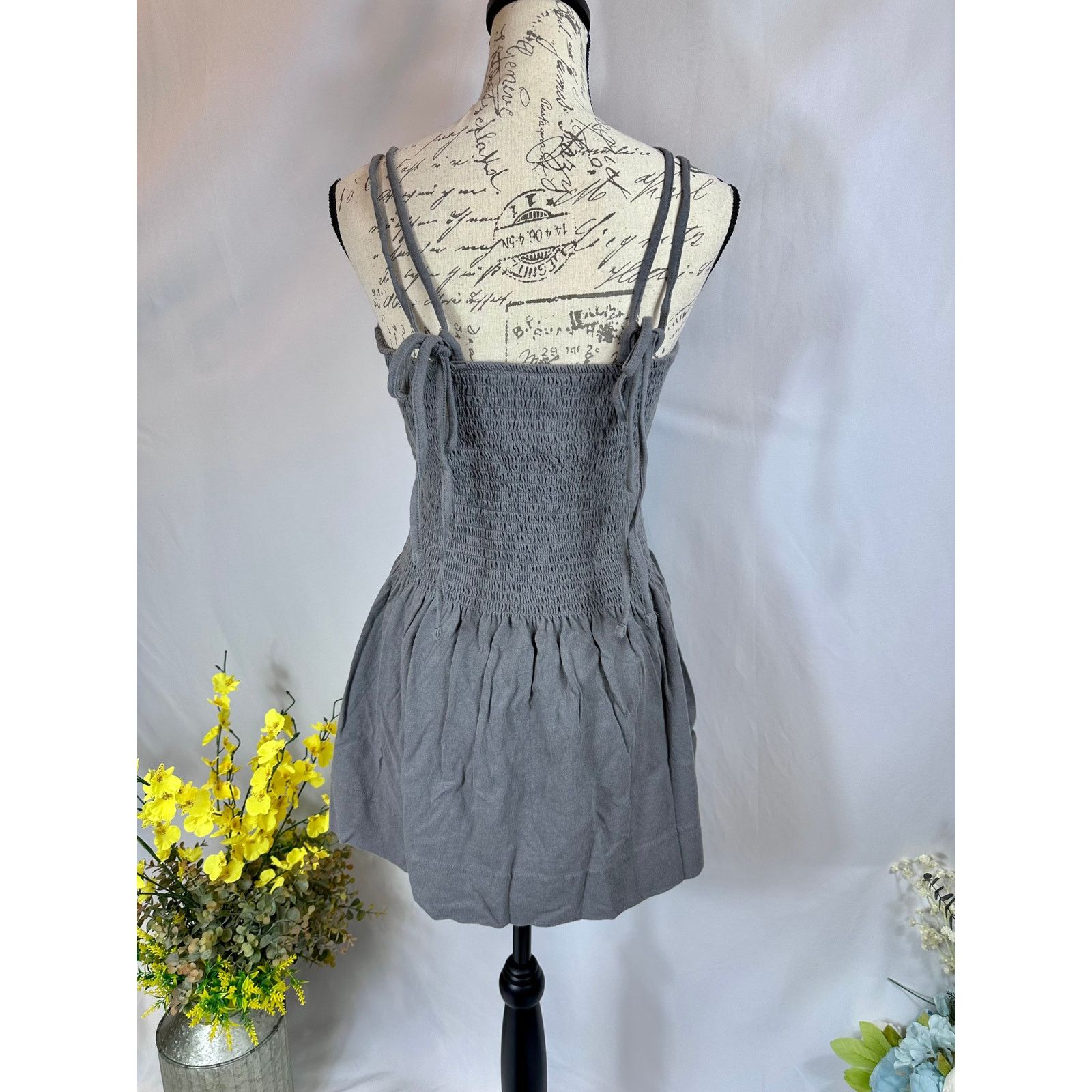 Free People Free People Goldie Skirt Set Elastic Bodice Smoked Pearls S Size 26" / US 2 / IT 38 - 8 Thumbnail