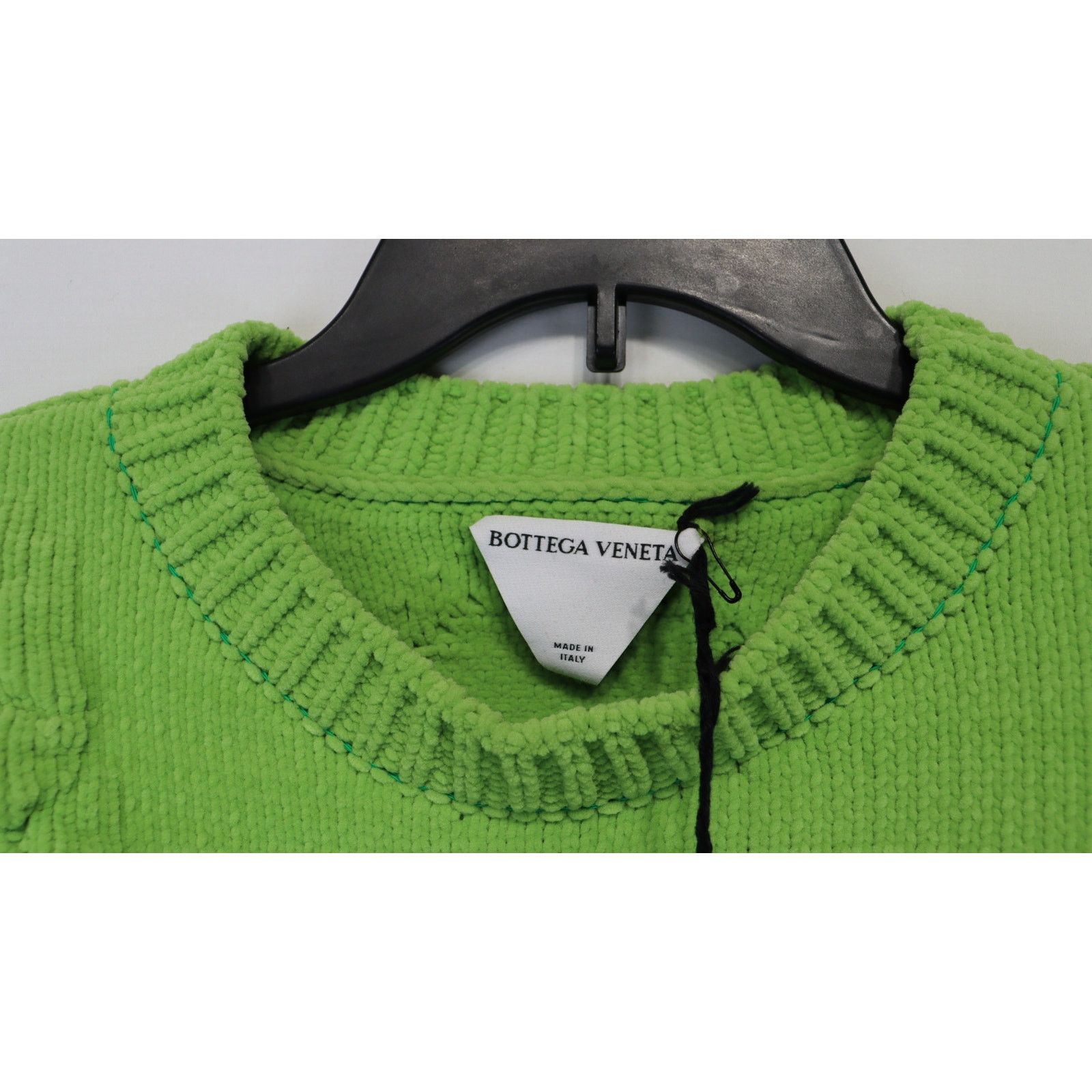 Bottega Veneta o1rshd1 Alphabet Chenille Knitwear Sweater in Green Size US S / EU 44-46 / 1 - 11 Thumbnail