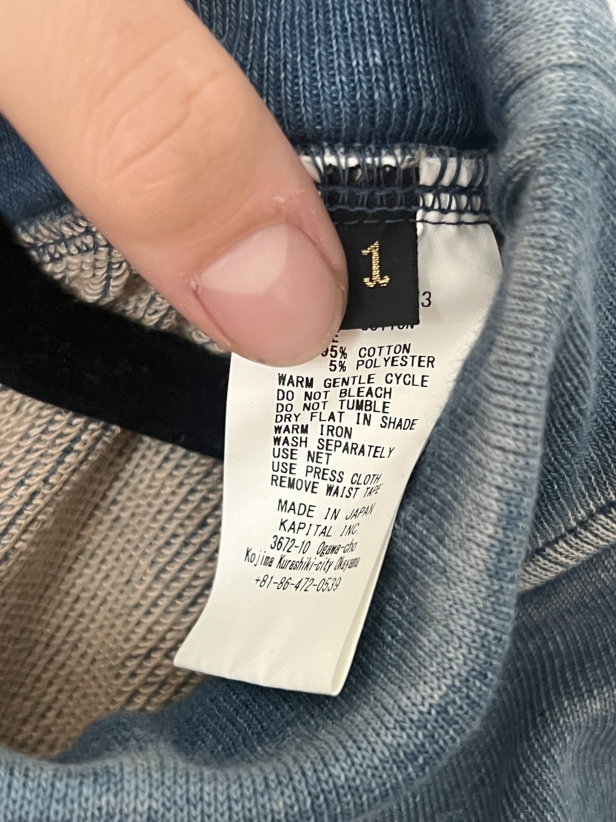 Kapital Kapital Patchwork Repair Denim Sweatpants Size US 28 / EU 44 - 13 Thumbnail