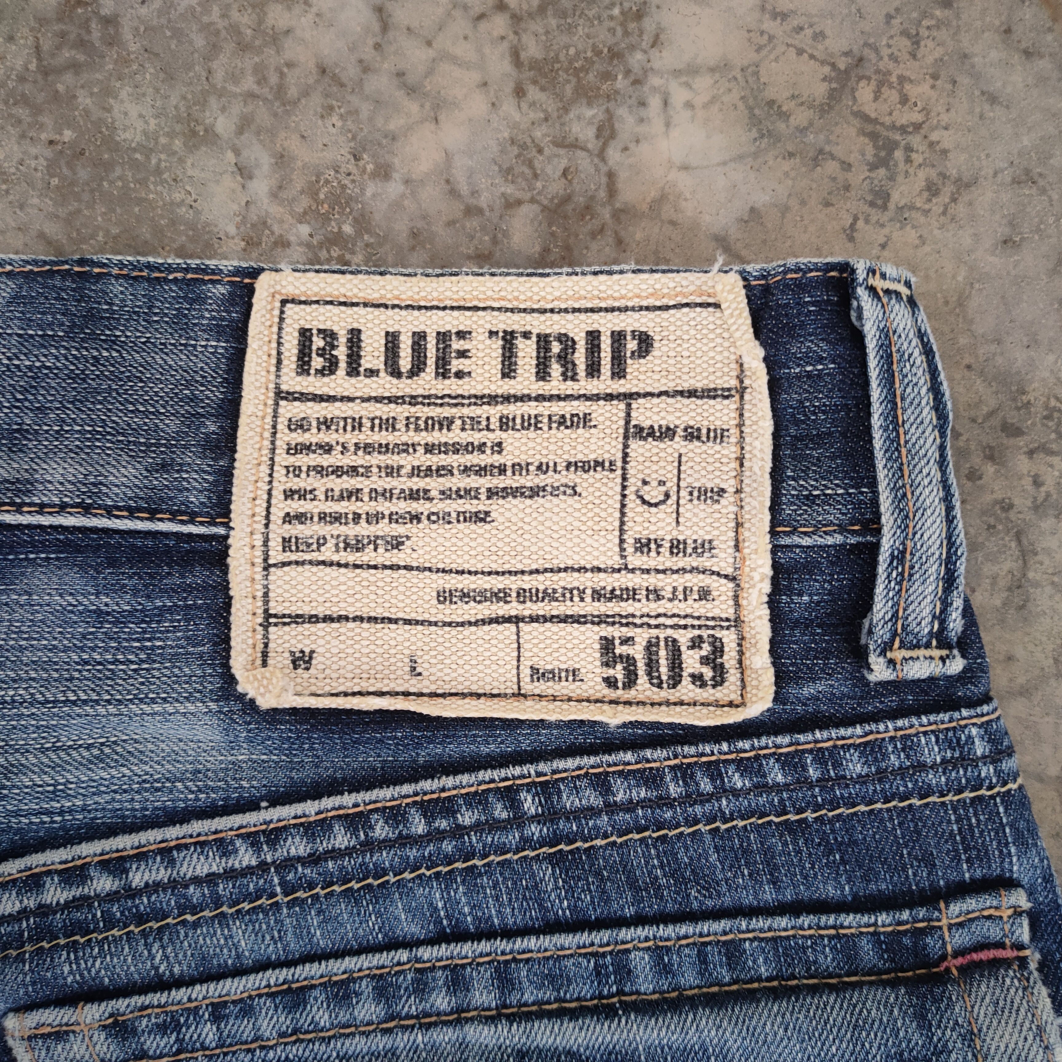 Edwin W30 VINTAGE EDWIN DISTRESSED FADED JEANS DENIM PANTS Size US 30 / EU 46 - 11 Thumbnail