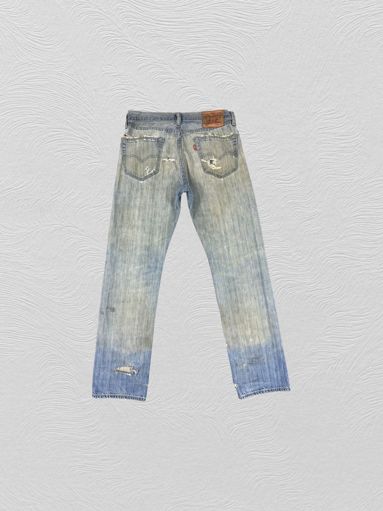 Levi's Distressed Blue Vintage Levi's 505 Jeans 32x31.5 - JN3549 Size US 32 / EU 48 - 2 Thumbnail