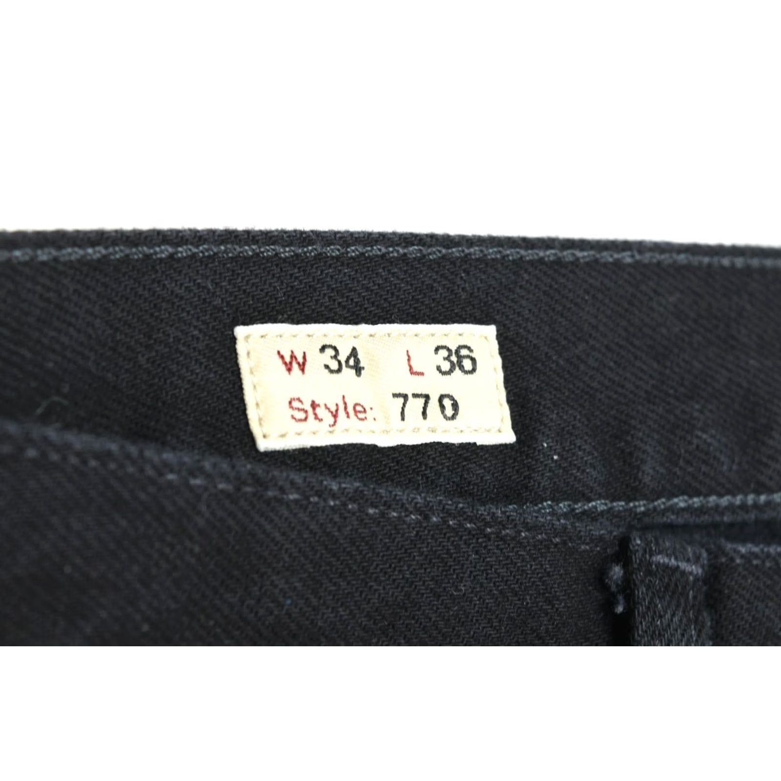 J.Crew J.CREW 770 Straight Jeans Mens 34x36 Black Slim Fit Denim Cotton Regular 5-Pocket Design Mens Size US 34 / EU 50 - 6 Thumbnail