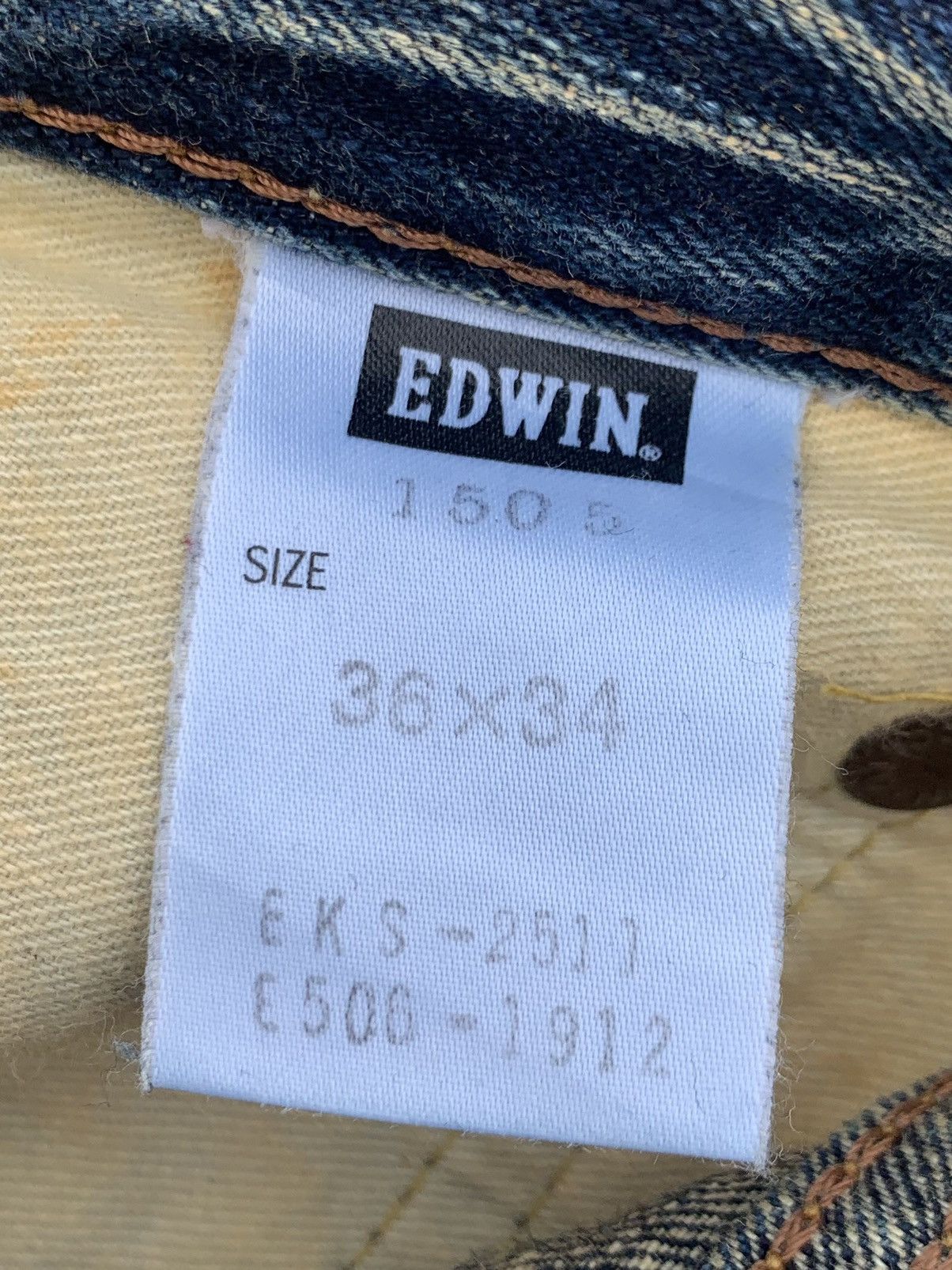 Edwin EDWIN 505Z selvage denim with lightning pattern. Size US 36 / EU 52 - 7 Thumbnail