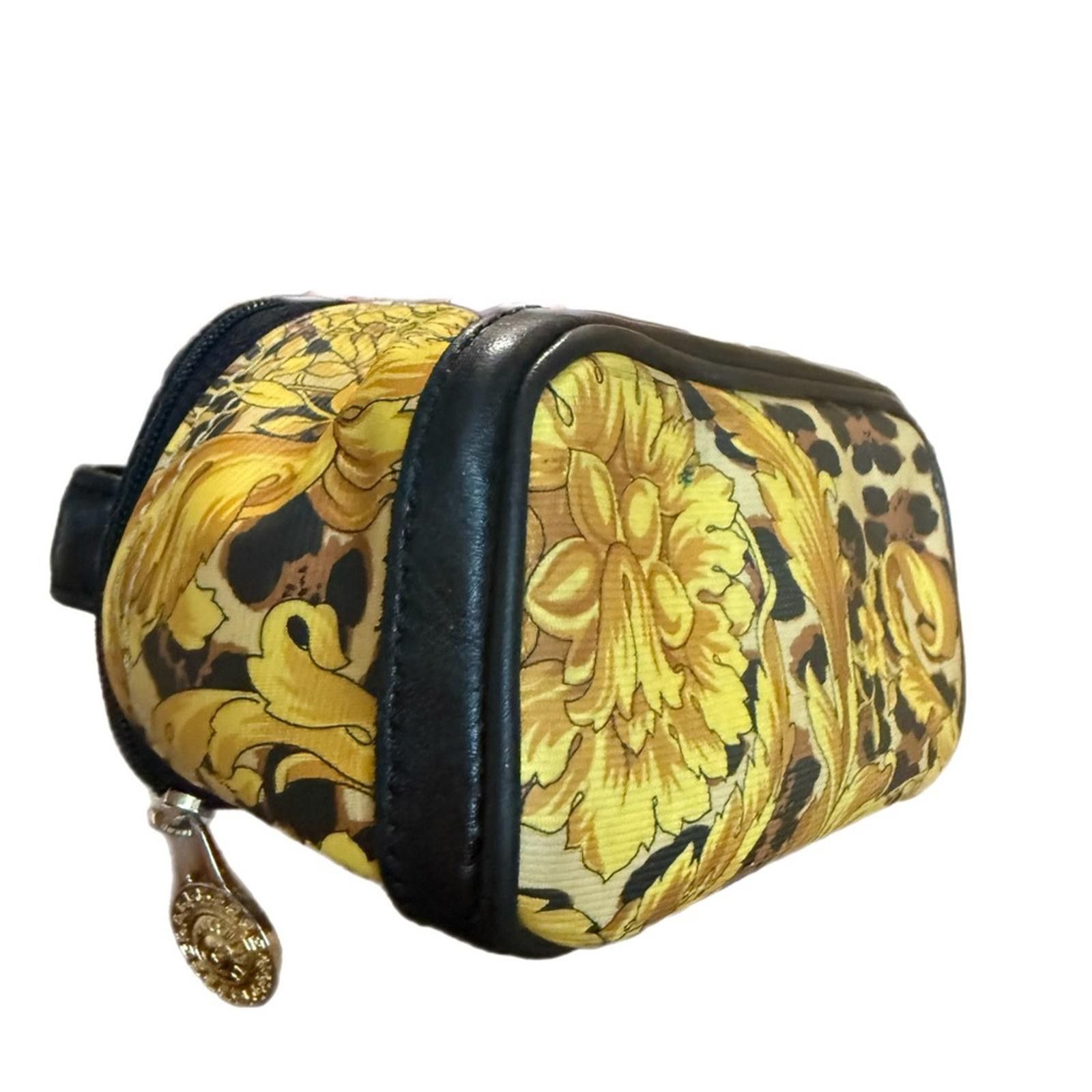 Versace Versace Yellow and Black Cosmetic Bag- EUC Size ONE SIZE - 4 Thumbnail