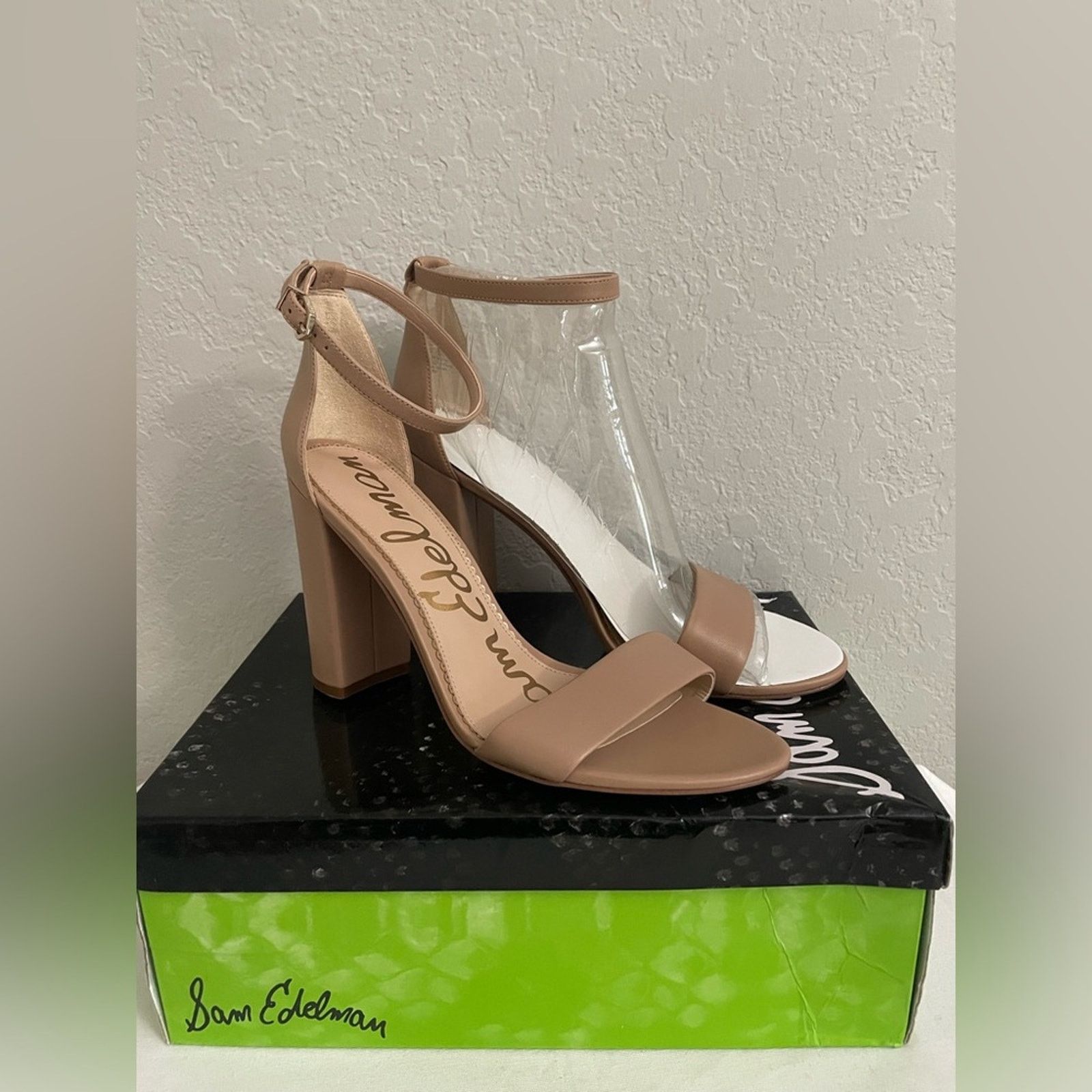 Sam Edelman Sam Edelman Yaro Nude Beige Leather High Heel Sandals 11 Size US 11 / IT 41 - 1 Thumbnail