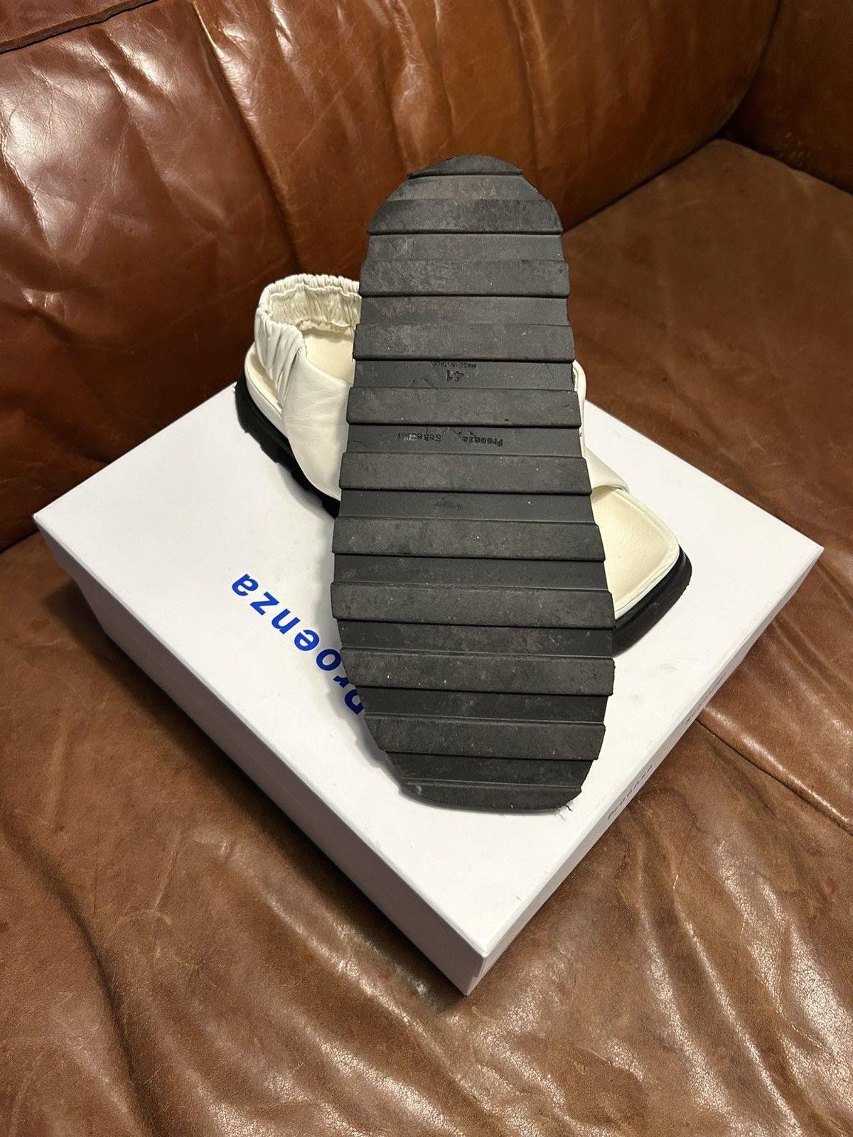 Proenza Schouler Proenza Schouler Off-White Slingback Fuss Sandals Size US 11 / IT 41 - 4 Thumbnail