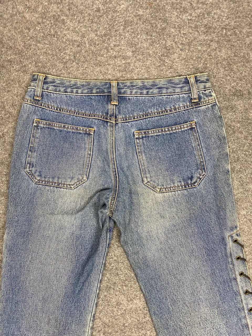 Japanese Brand vintage japanese brands bootcut flare denim bondage style Size 29" - 3 Thumbnail