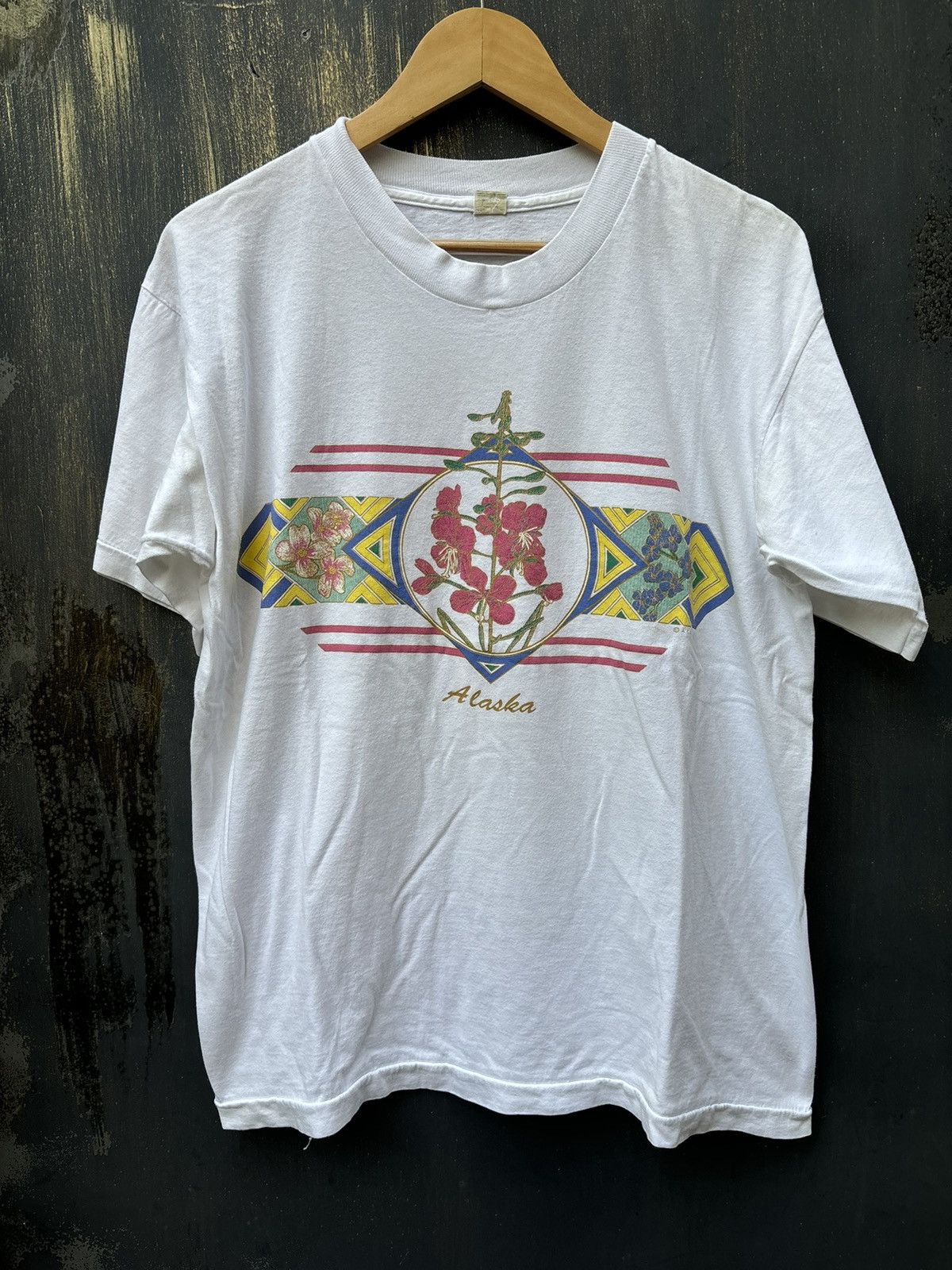 Vintage RARE! Vintage 90’s Art Flower Tee Size US L / EU 52-54 / 3 - 2 Thumbnail