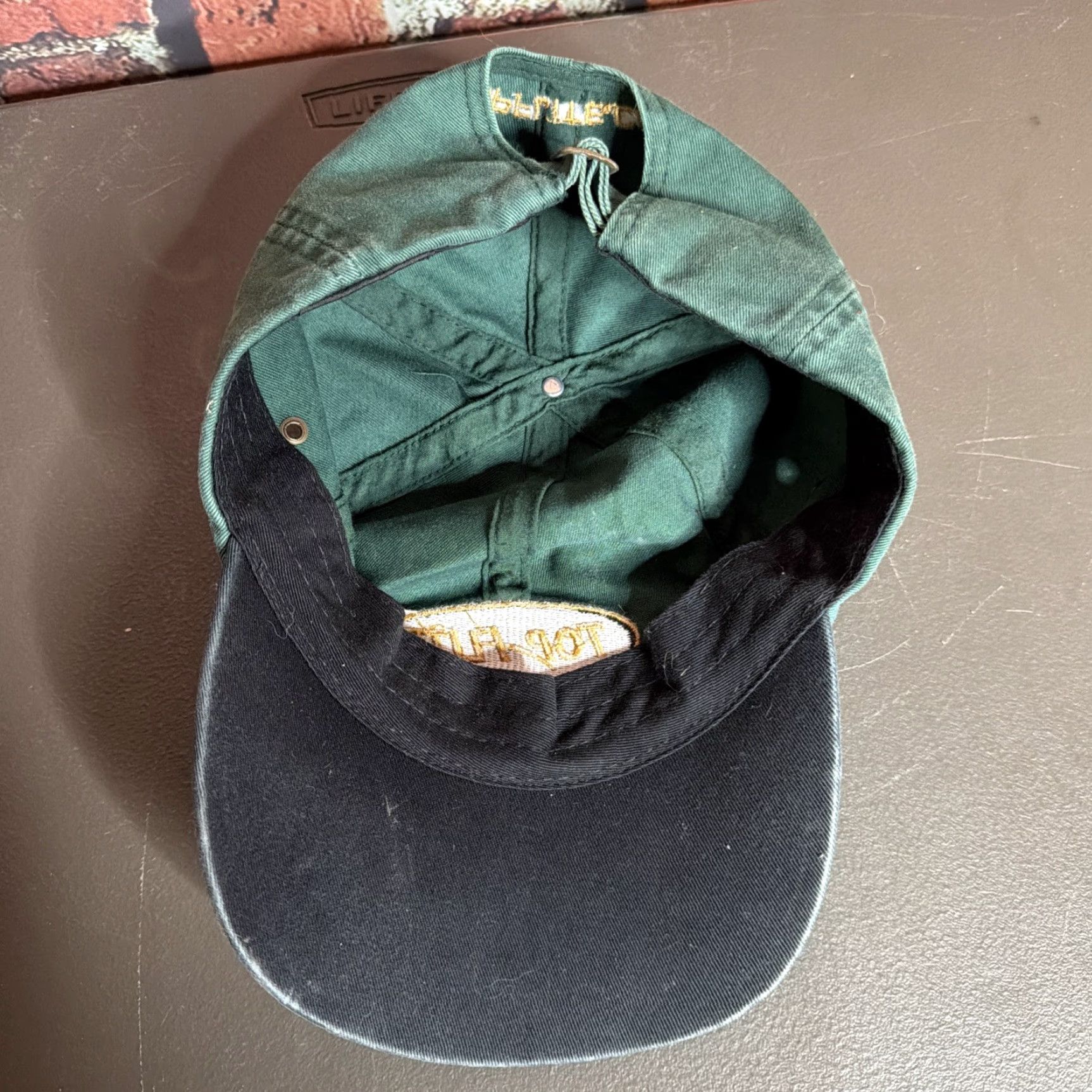 Vintage Vintage Top Flite Navy Blue Green Strap-Back Golf Cap Hat Adjustable Men Baseball Cap Sports Size US M / EU 48-50 / 2 - 2 Thumbnail