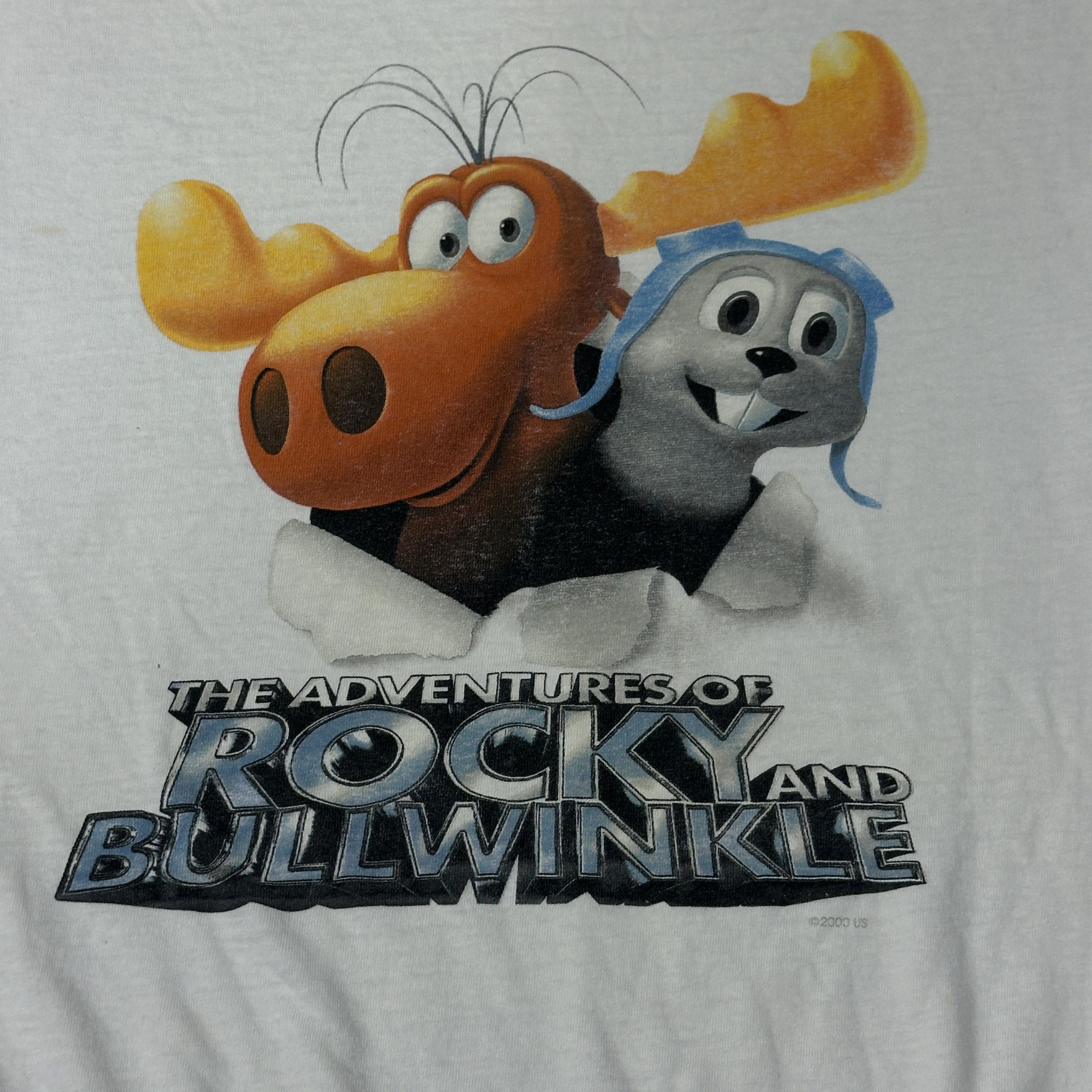 Other Vintage Rocky and Bullwinkle Cartoon Graphic T-Shirt Size XL Size US XL / EU 56 / 4 - 2 Thumbnail