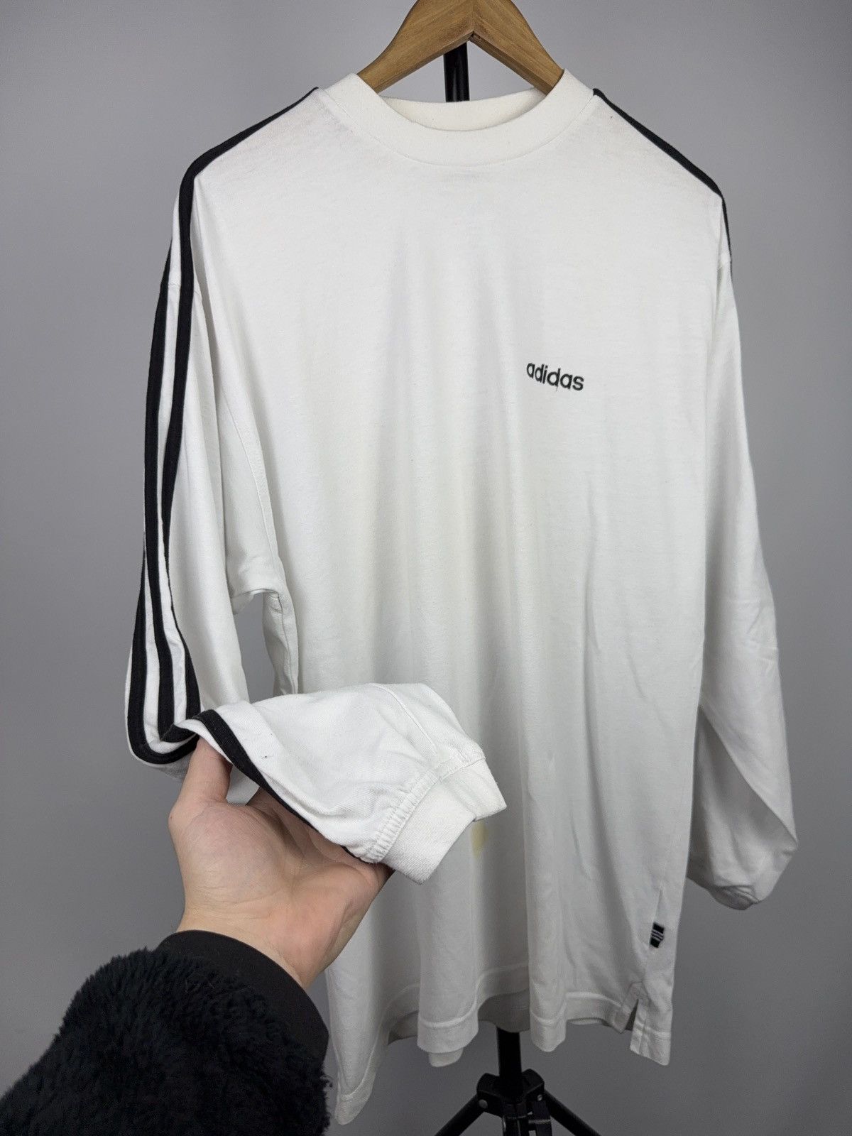 Adidas Vintage Retro 90s Adidas Originals 3-Stripes Long Sleeve Tee Size US L / EU 52-54 / 3 - 5 Thumbnail