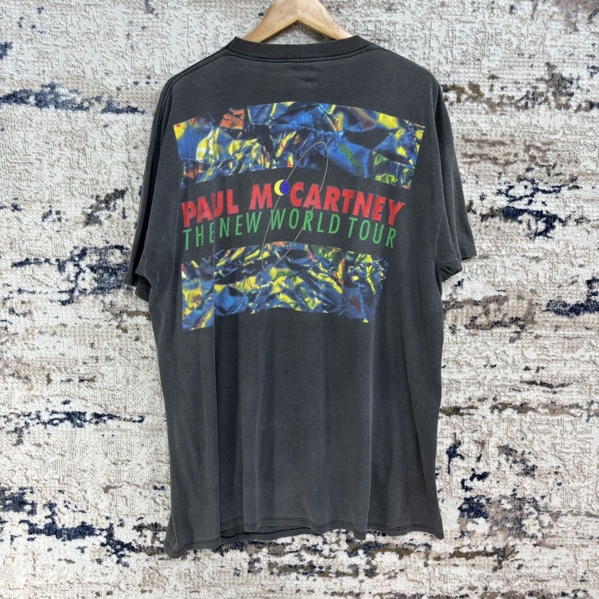 Band Tees × Vintage Vintage Paul McCartney The New World Tour T-shirt Size US XXL / EU 58 / 5 - 12 Thumbnail