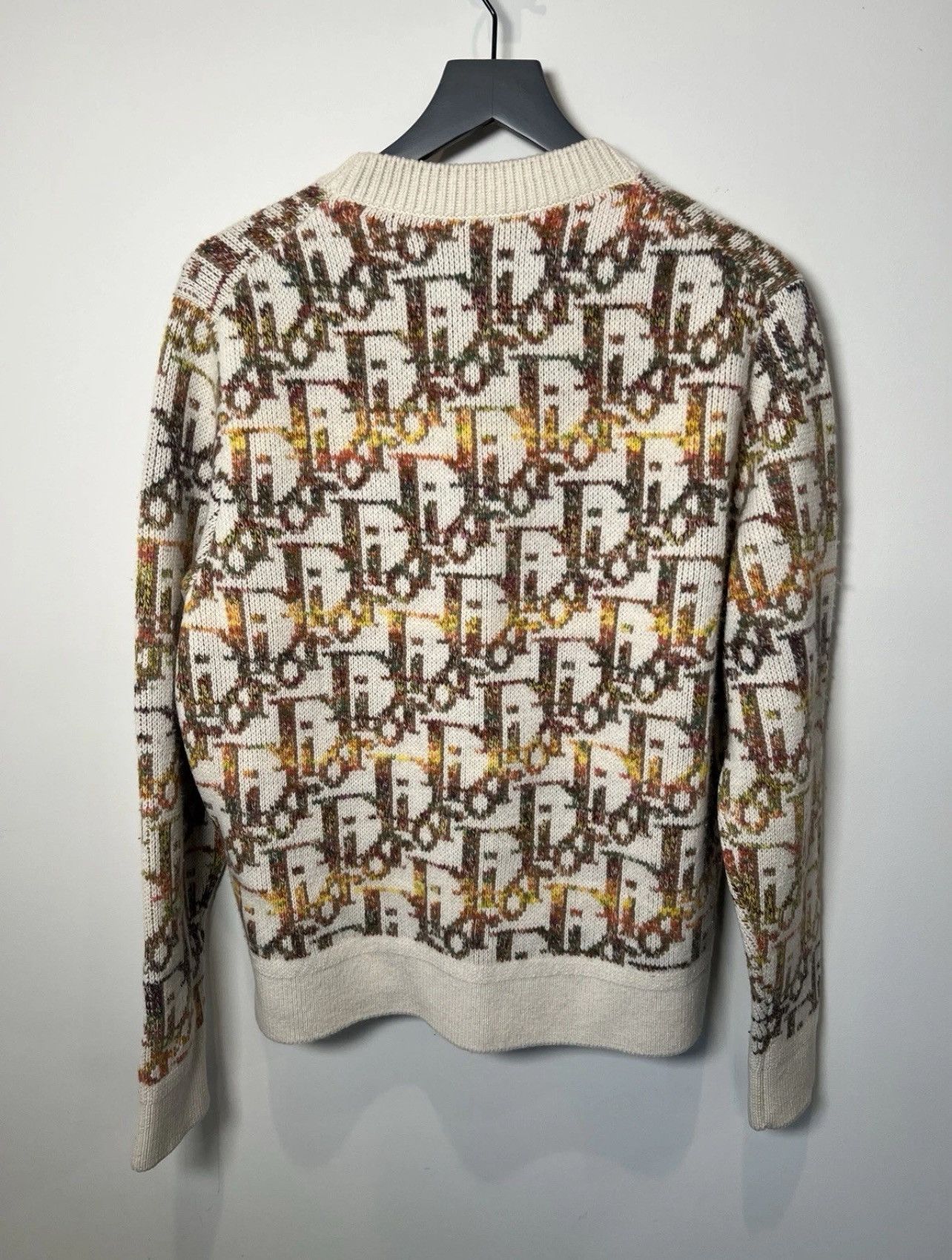 Dior Dior Oblique Fantasy Wool Jacquard Sweater USED size M Size US M / EU 48-50 / 2 - 2 Thumbnail