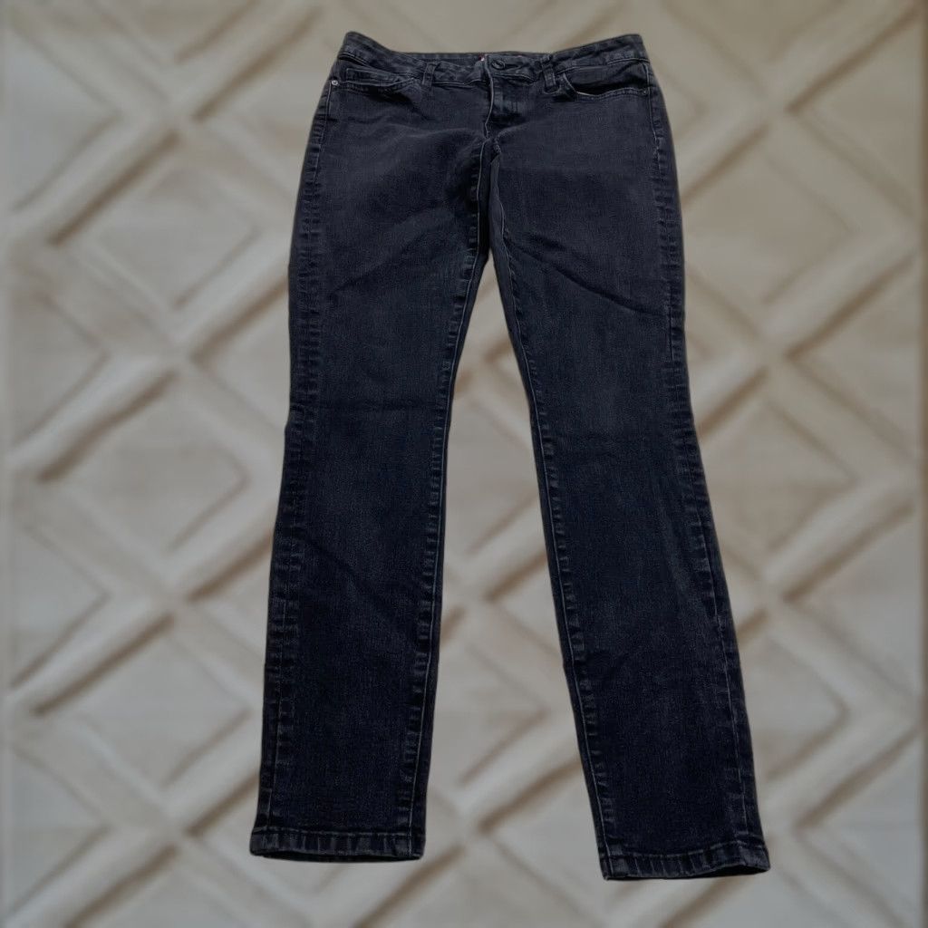 Tommy Hilfiger Tommy Hilfiger Jeans Womens 4 Black Denim Dark Wash Straight 29x29 5-Pocket Design Womens Size 27" / US 4 / IT 40 - 1 Thumbnail