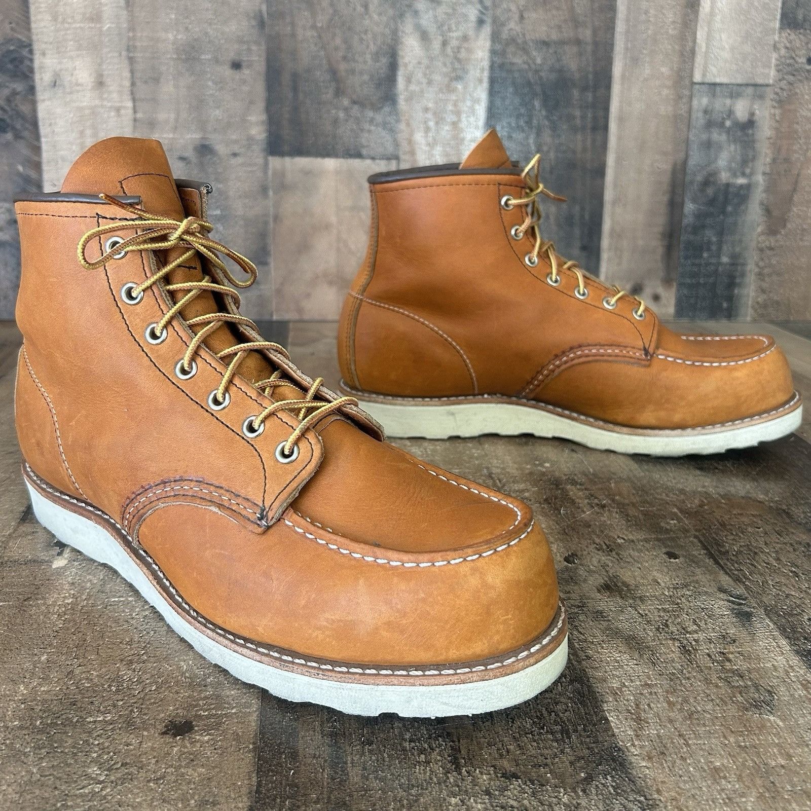 Red Wing Red Wing 875 Moc Toe Work Boots Mens 12 EE Size US 12 / EU 45 - 2 Thumbnail