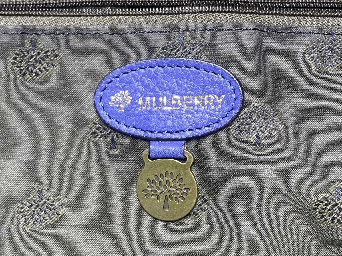 Mulberry Mulberry Alexa Blue Leather Satchel Bag Size ONE SIZE - 4 Thumbnail