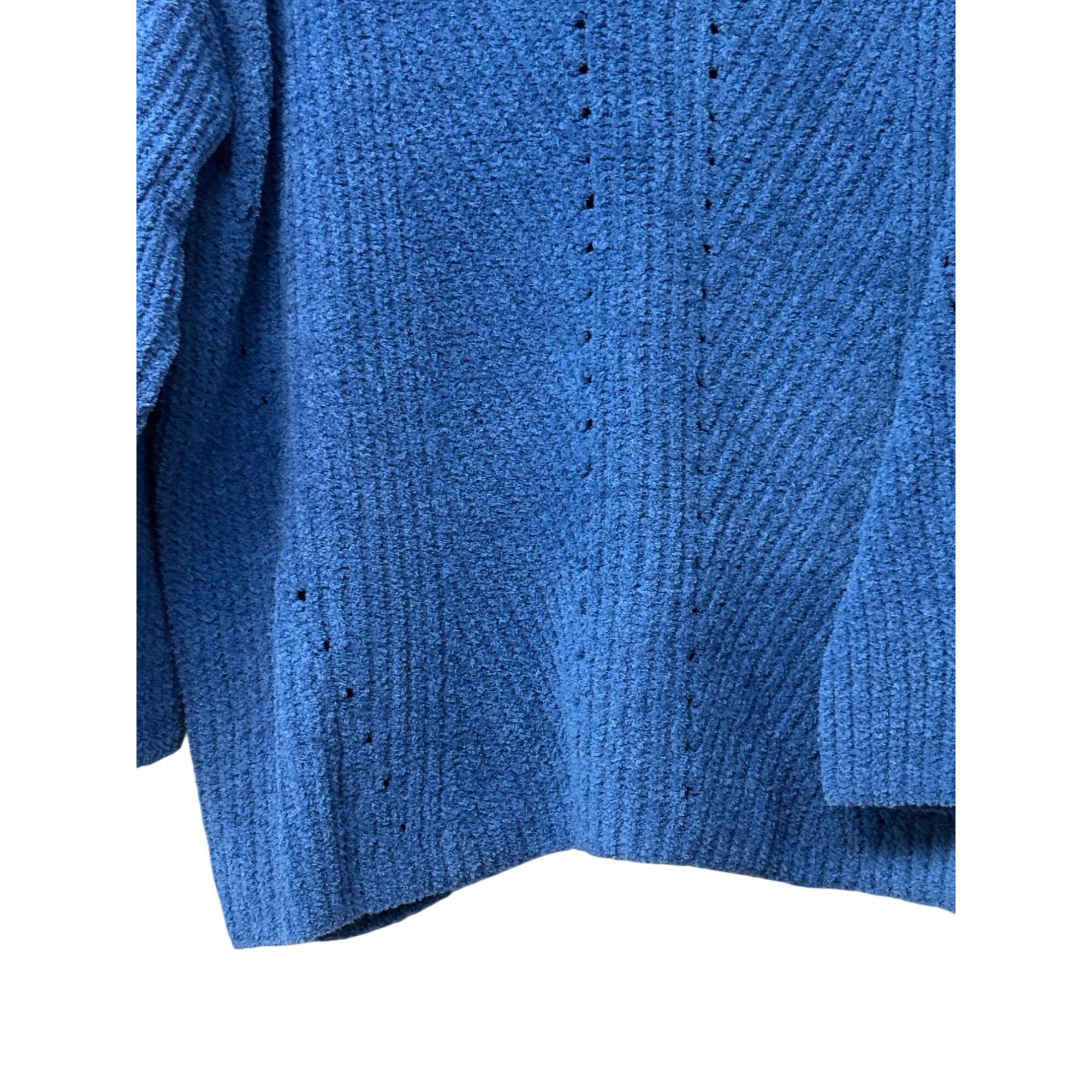 Other Style & Co Cozy Chenille V-Neck Sweater, Ocean Tide (Blue), Size XL / US 12-14 / IT 48-50 - 4 Thumbnail
