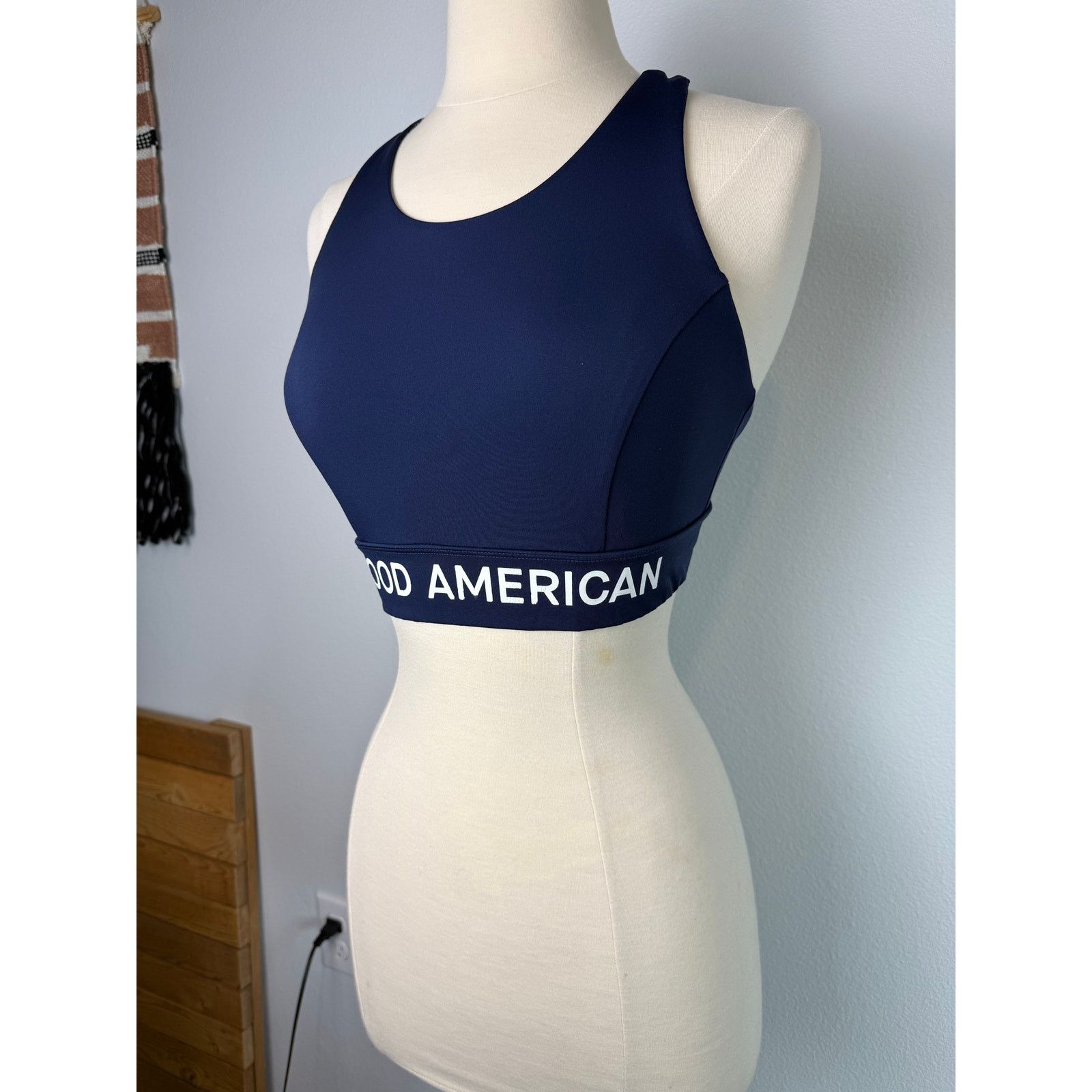 Good American Good American Sports Bra, Navy Blue, Sz M Size M / US 6-8 / IT 42-44 - 4 Thumbnail