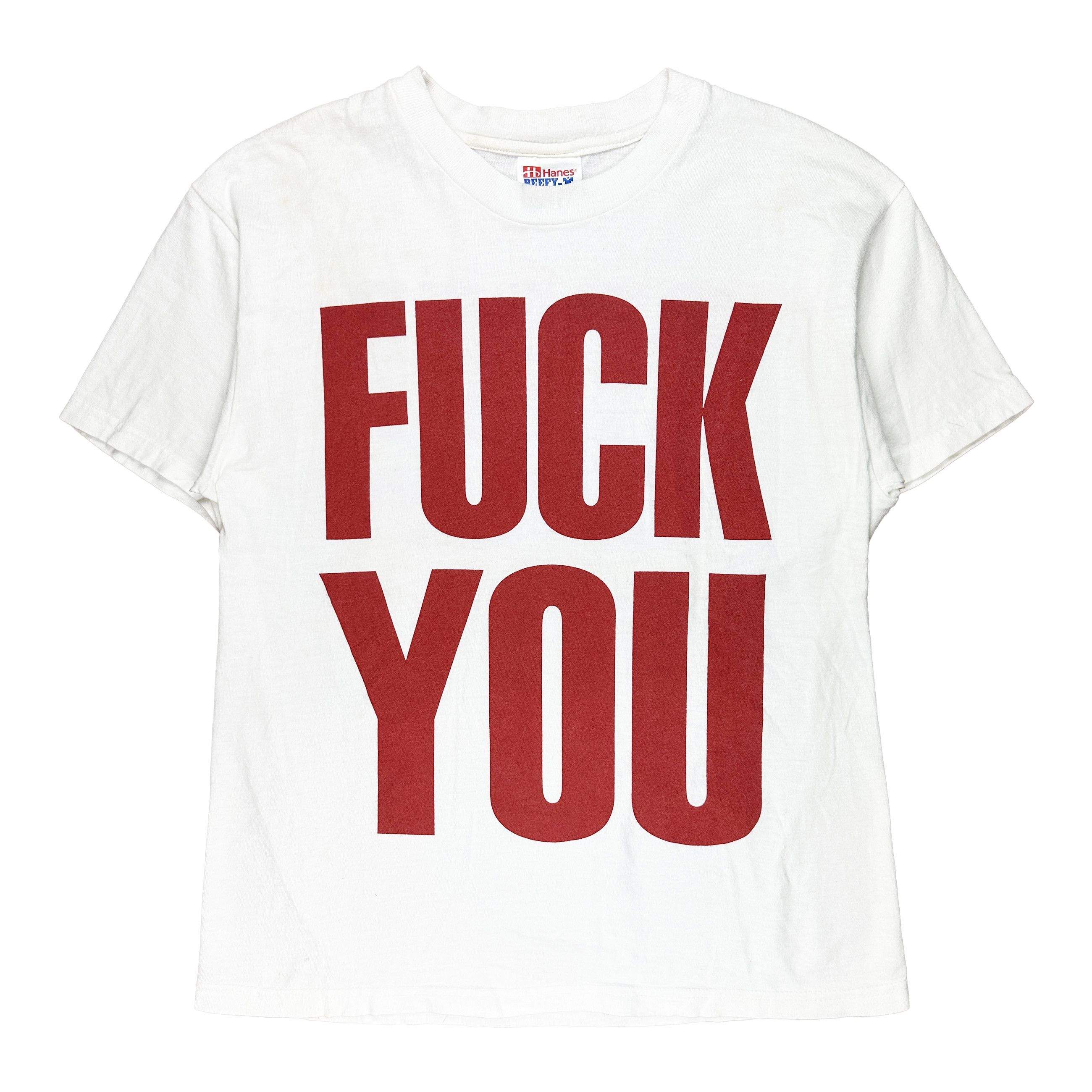 レア ナンバーナイン FUCK OFF Tシャツ Pre-owned] NUMBER (N)INE FUCK OFF printed T-shirt – Archive
