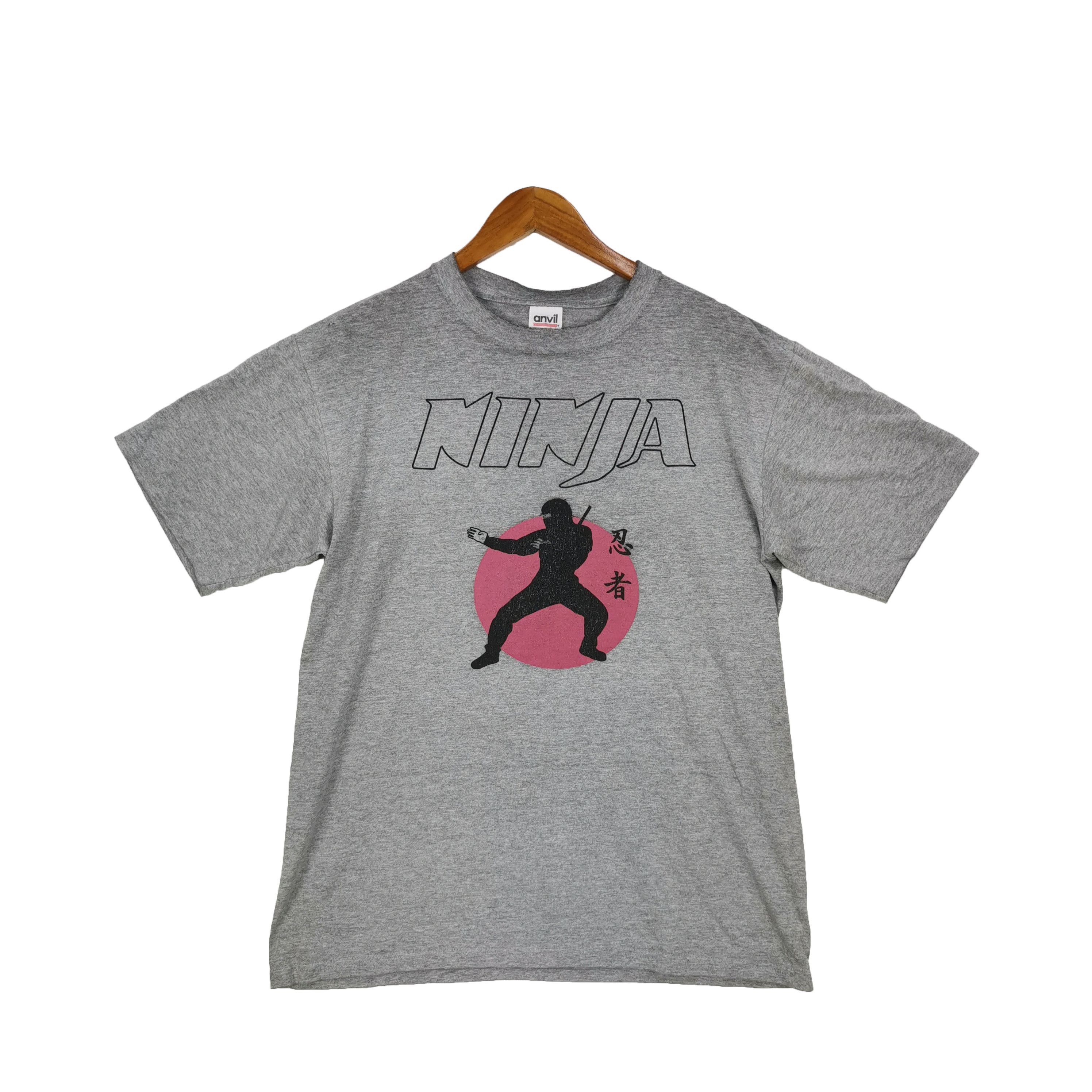 Japanese Brand Vintage 90s Ninja Japanese T-shirt Movie Crewneck 56789 Size US XL / EU 56 / 4 - 1 Thumbnail