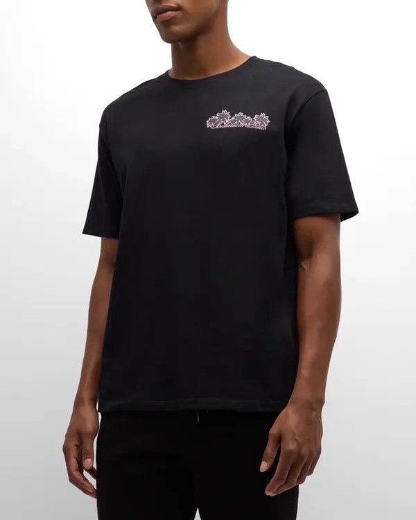 Balmain o1s1wg110925 Club Paris Graphic T-Shirt in Black Size US M / EU 48-50 / 2 - 2 Thumbnail