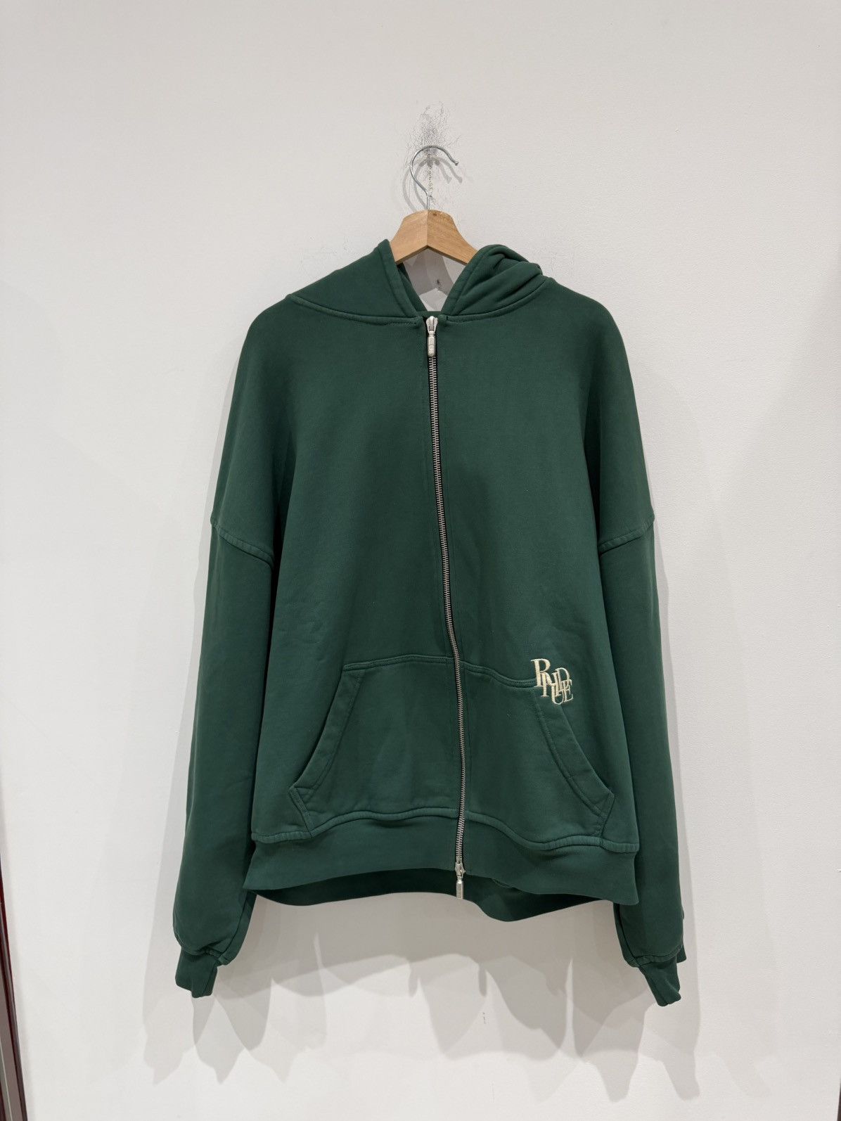 Rhude Rhude Raglan Zip Hoodie Green Size: L Size US L / EU 52-54 / 3 - 1 Thumbnail