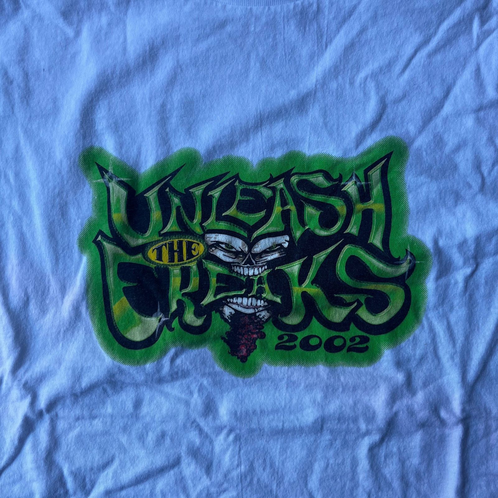 Vintage VINTAGE UNLEASH THE FREAKS 2002 SHIRT MOTOCROSS XL WHITE TEE Size US XL / EU 56 / 4 - 2 Thumbnail