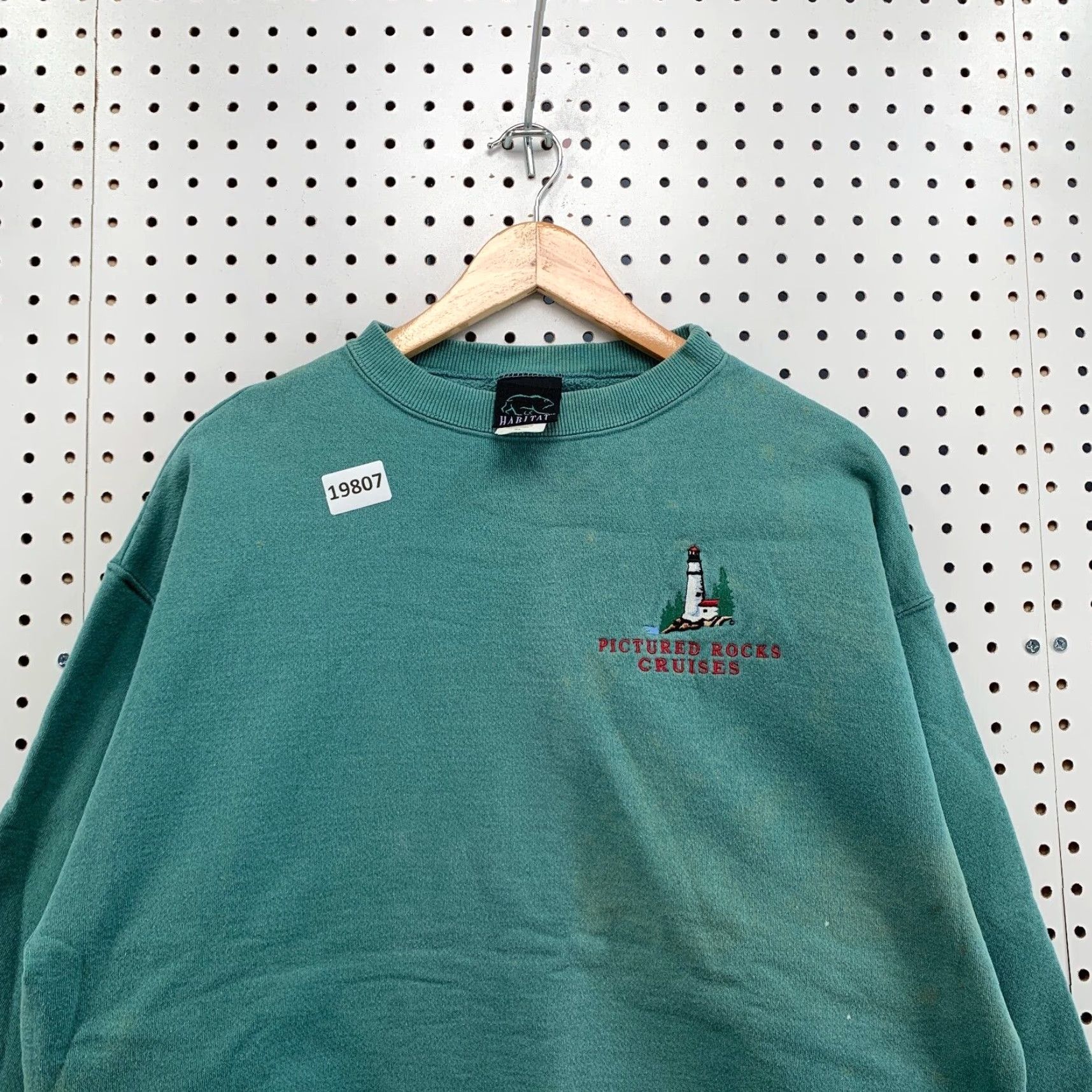 Habitat Vintage Habitat Pictured Rock Cruises Crew Neck Sweatshirt Adult XL Green 90s Nature Outdoor Men's Size US XL / EU 56 / 4 - 2 Thumbnail