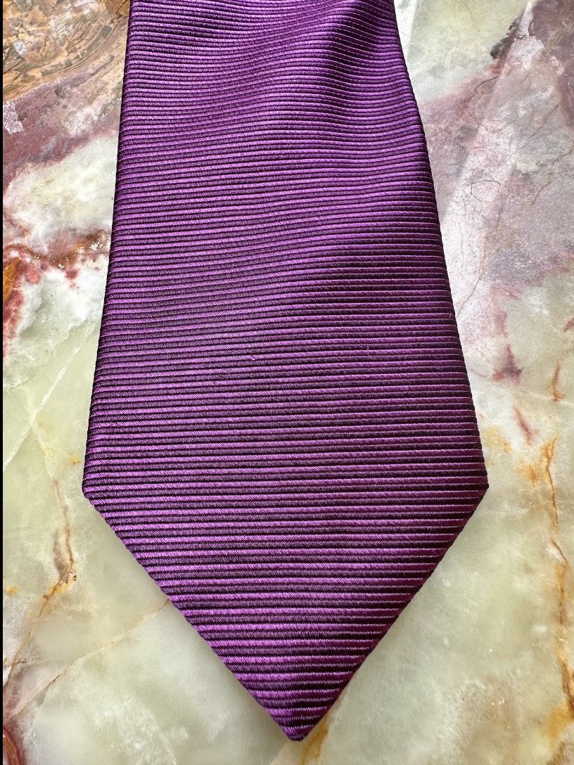 Bullock & Jones VINTAGE Y2K 2000s BULLOCK & JONES SILK NECKTIE TIE PURPLE Size ONE SIZE - 2 Thumbnail
