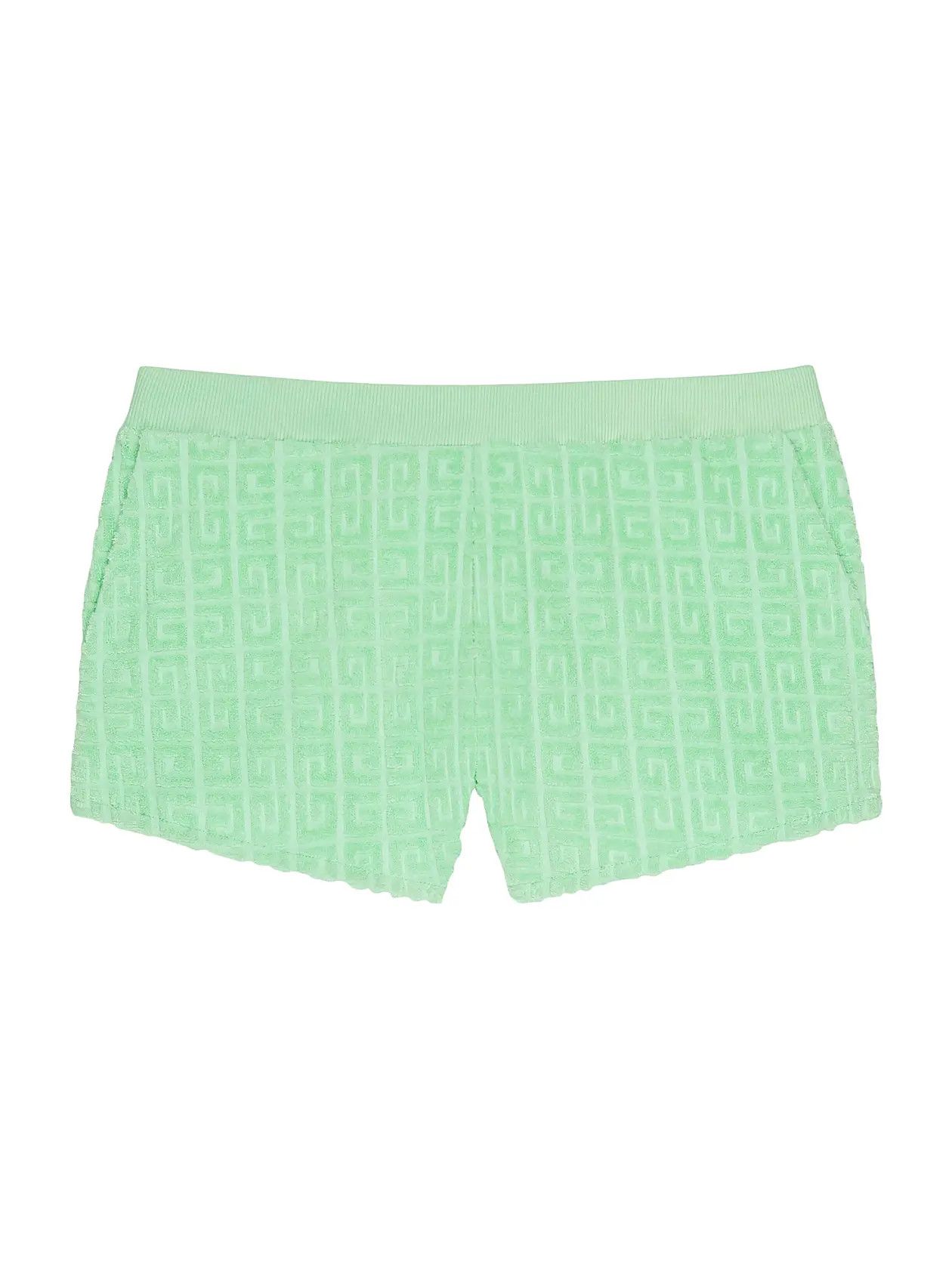 Givenchy o1srvl11e0725 Plage Mini Shorts in 4G Cotton in Green Size 27" / US 4 / IT 40 - 1 Thumbnail