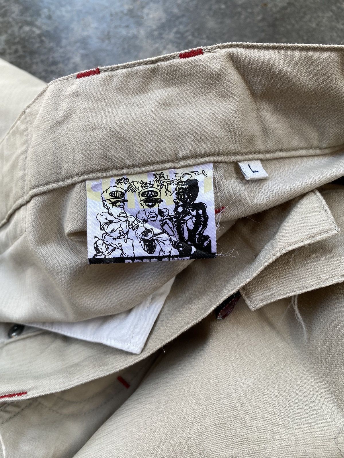 Vintage Vintage 90s Conart Dope Shit Hip Hop Cargo Short Pants Size US 35 - 6 Thumbnail
