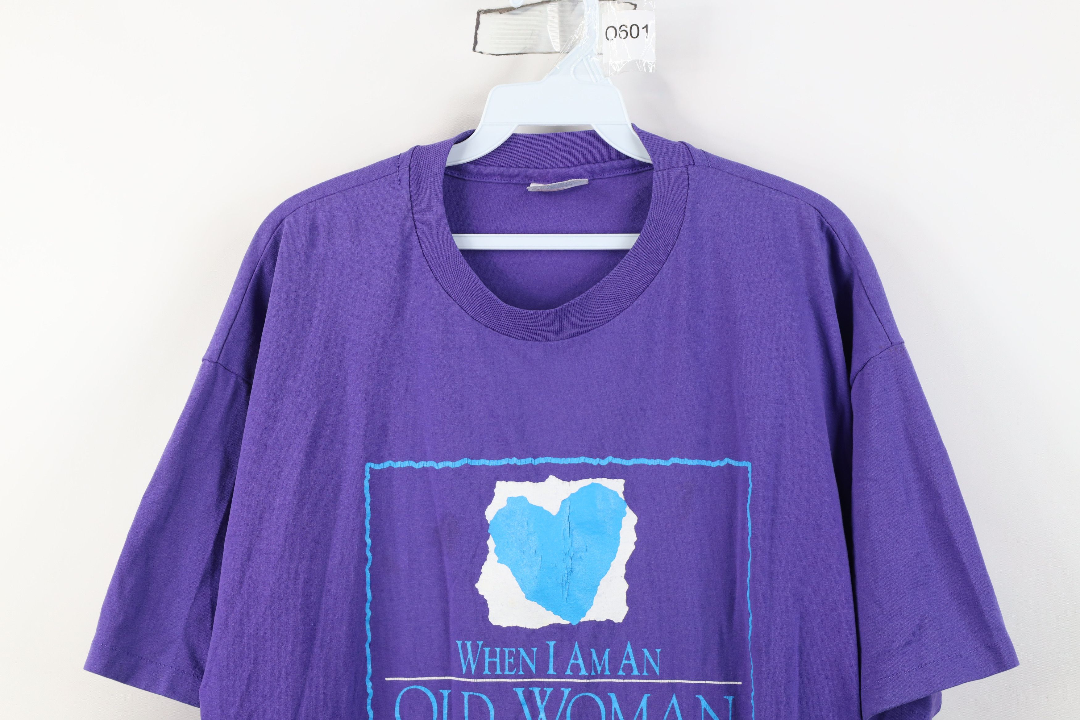 Vintage Vintage 90s I Am An Old Woman I Shall Wear Book T-Shir Size XL / US 12-14 / IT 48-50 - 2 Thumbnail