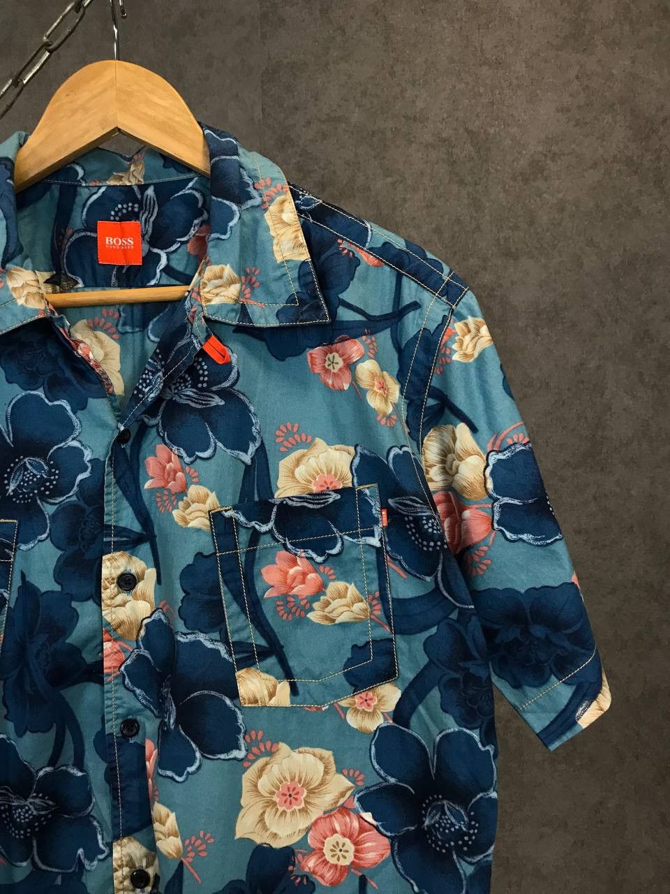 Hugo Boss Hugo Boss vintage designer Hawaiian shirt Size US L / EU 52-54 / 3 - 2 Thumbnail