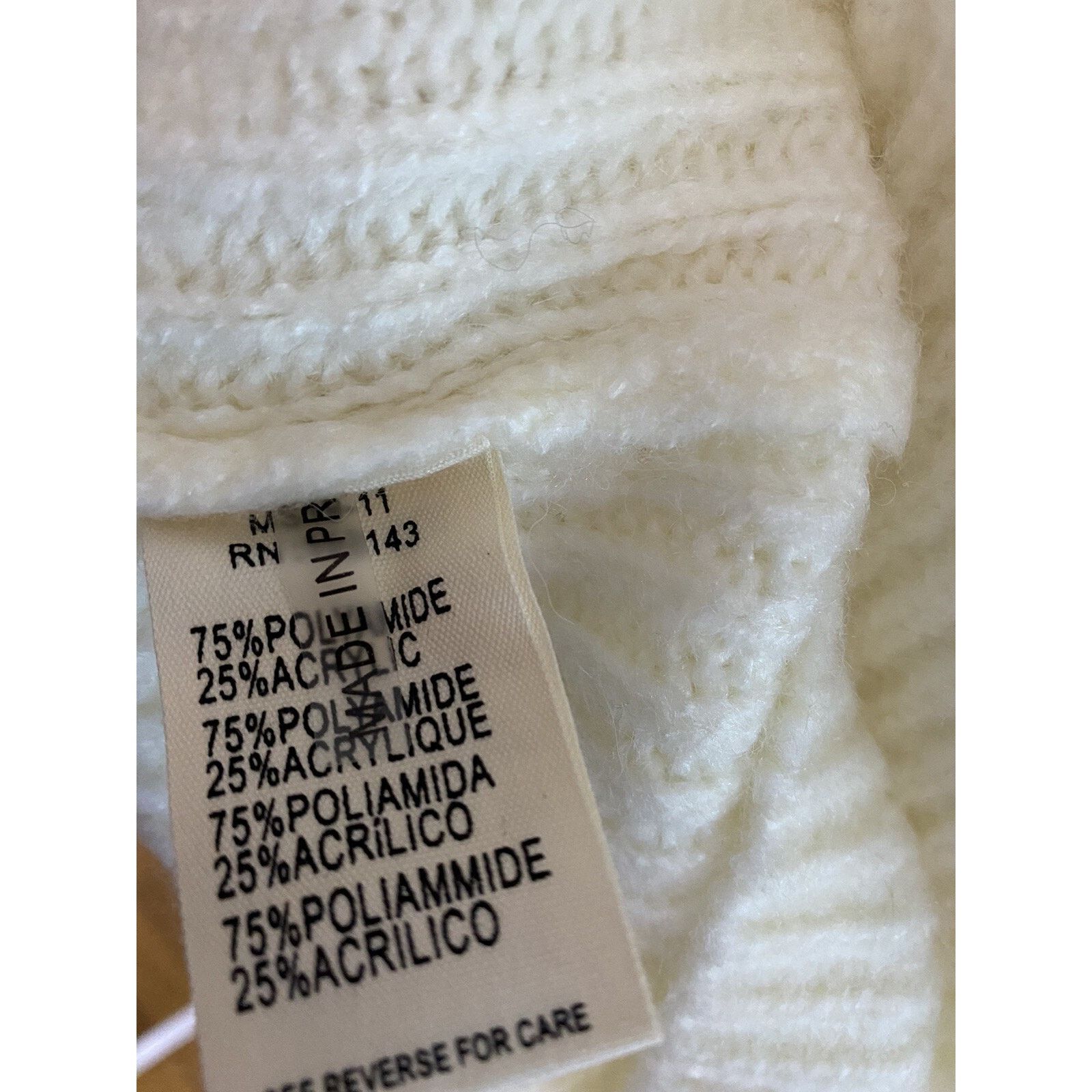 FRNCH FRNCH Bow Back Cable Knit Sweater ivory warmSize M A003035 Size S / US 4 / IT 40 - 5 Thumbnail