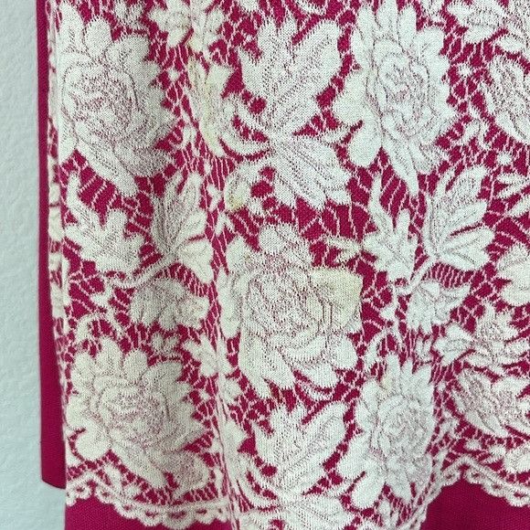 Valentino Valentino Knit Lace Print Sleeveless Shift Tent Dress Size M / US 6-8 / IT 42-44 - 5 Thumbnail