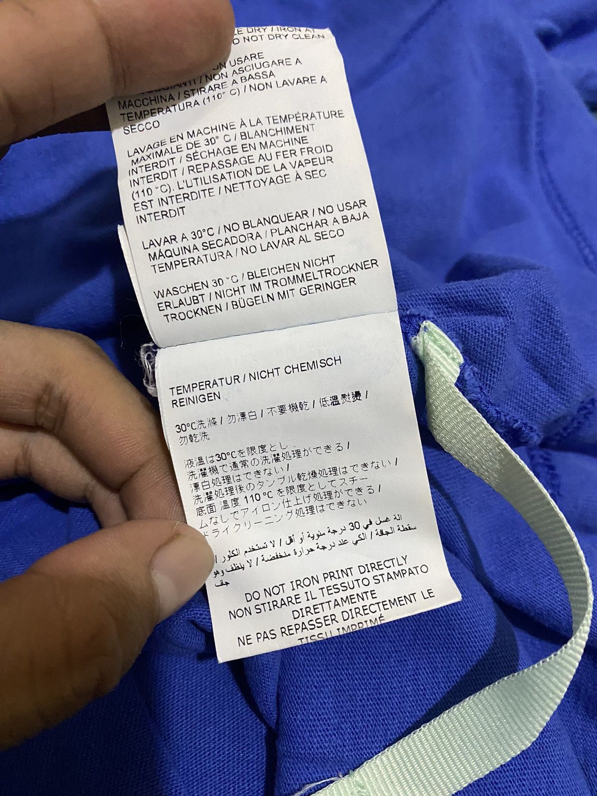 Off-White Off-White 2013 Seasonal Blue Pocket T-shirt Size US M / EU 48-50 / 2 - 7 Thumbnail