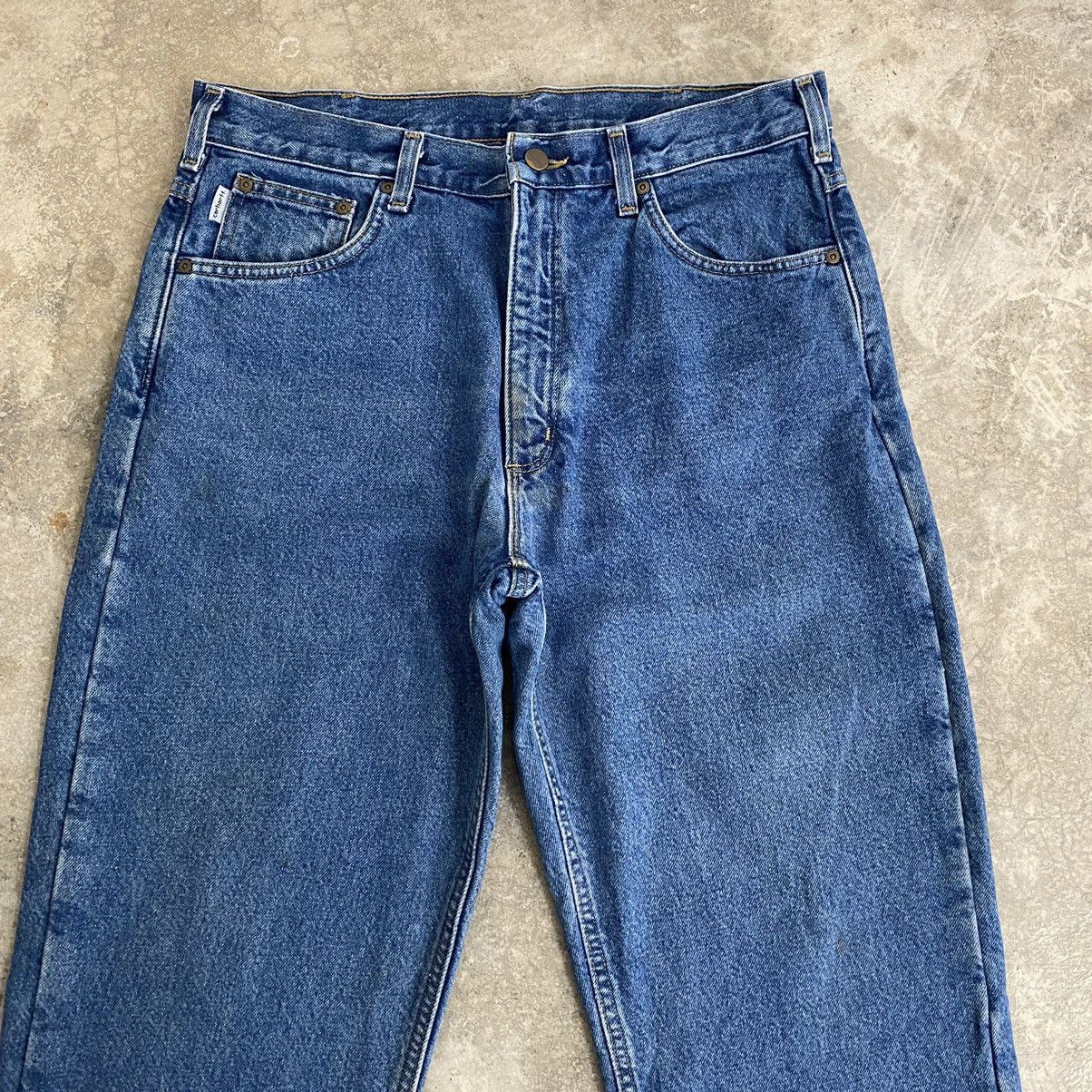 Carhartt VTG Carhartt Blanket Lined Relaxed Fit Denim Jeans Size US 34 / EU 50 - 7 Thumbnail