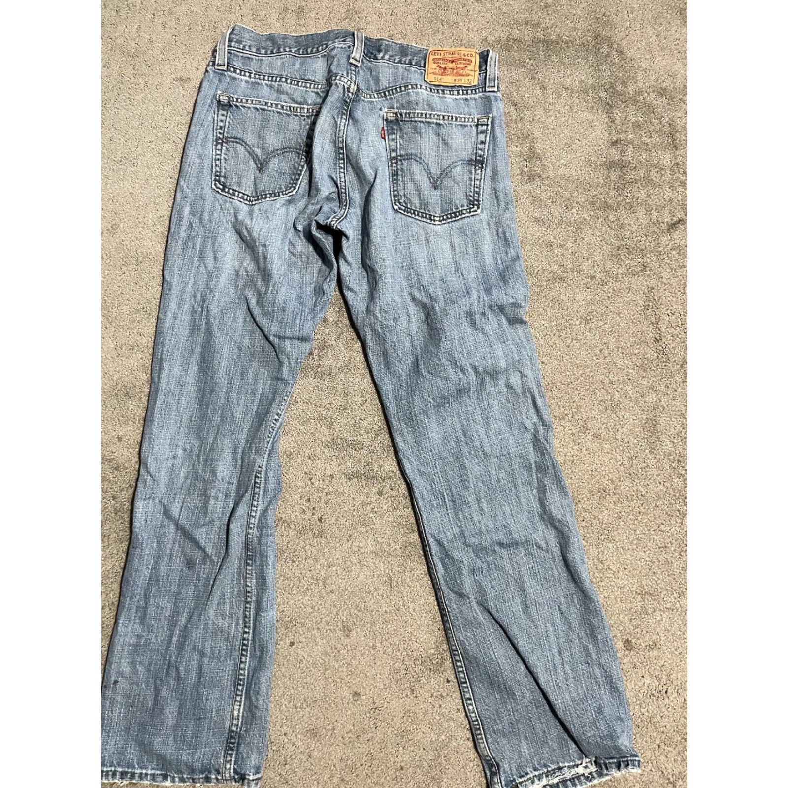 Levi's Levi's 514 Jeans Slim Straight Denim 34x32 Jeans Men Regular 514 Model 90s Logo Comfort Blue Denim 500 Series Size US 34 / EU 50 - 2 Thumbnail