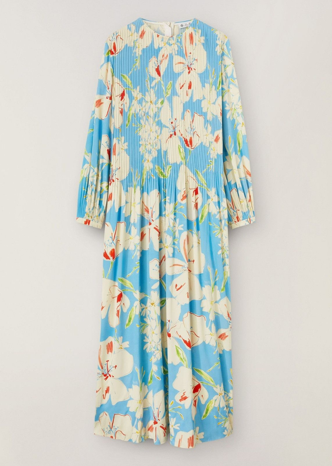 o1srvl11e0424 Dress in Blue & Multicolor