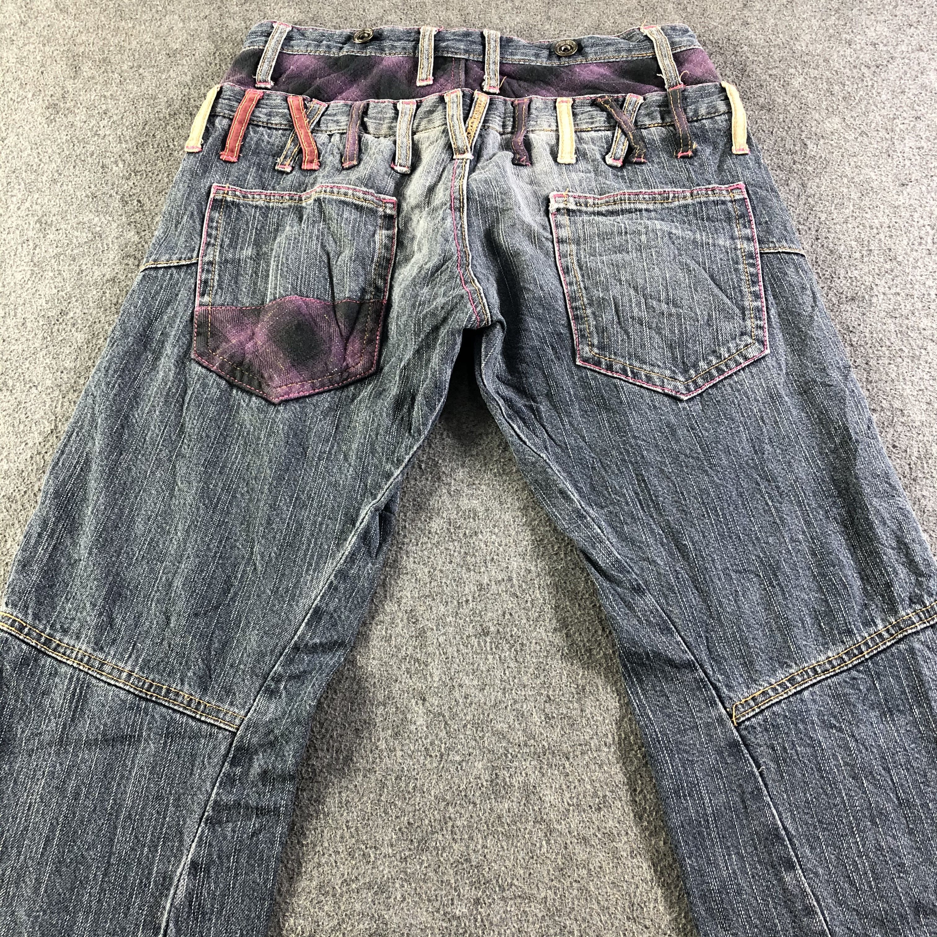 Japanese Brand Vintage Double Waist Jeans-J4557 Size US 30 / EU 46 - 4 Thumbnail