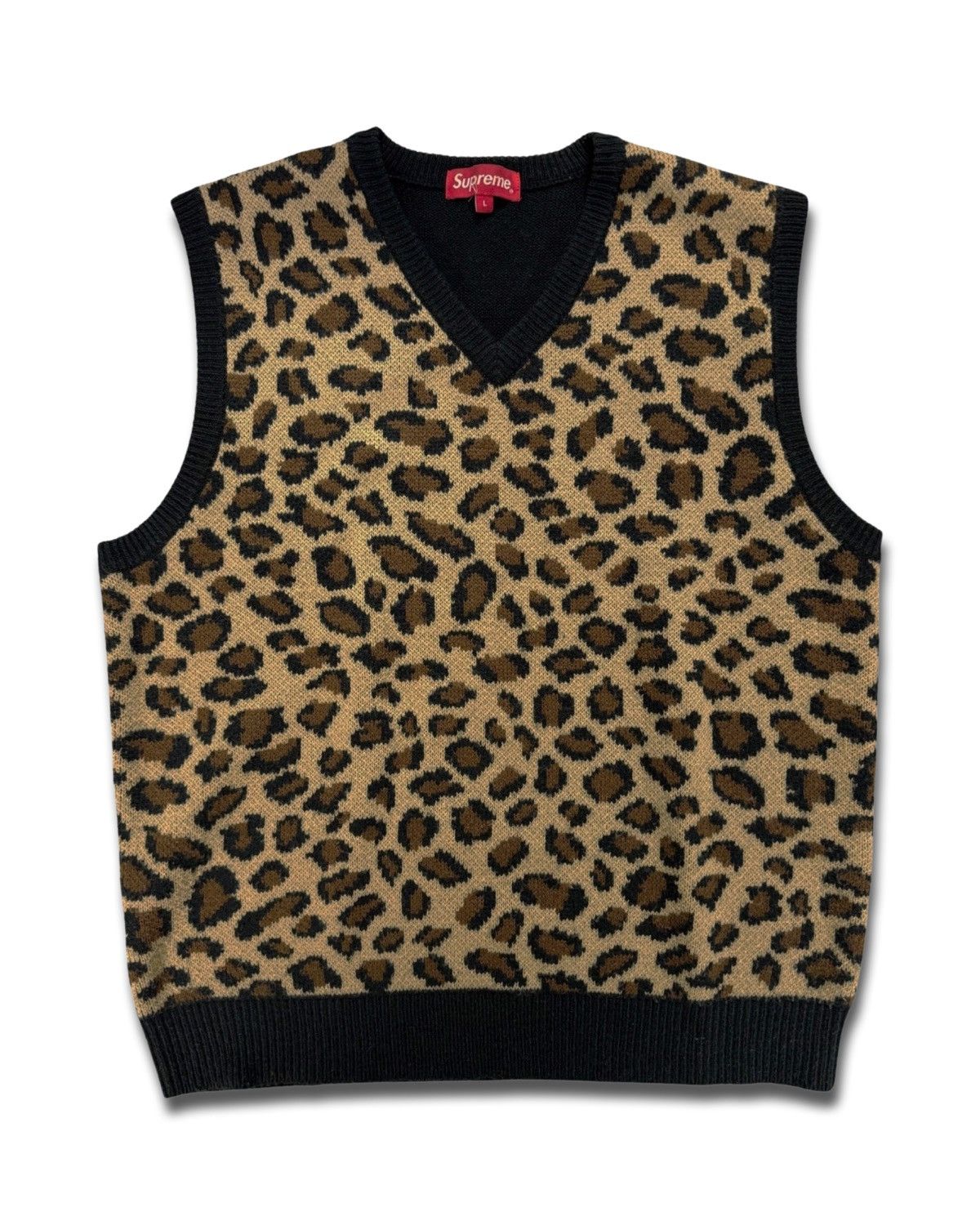 SUPREME Leopard Knit Vest サイズM シュプリーム 直売ファッション ...