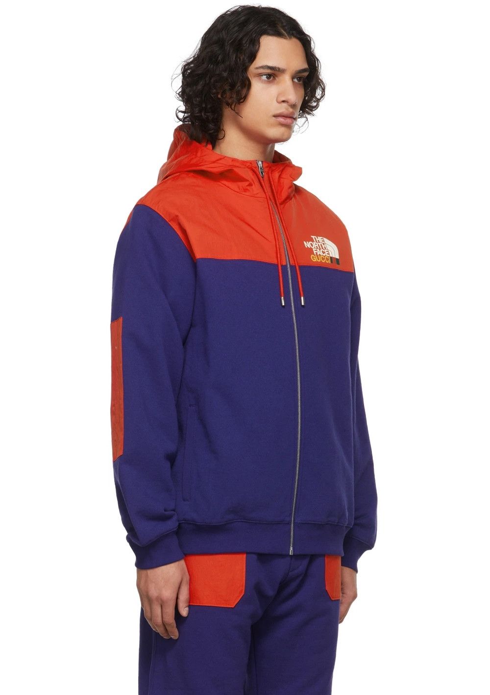 Gucci × The North Face GUCCI x THE NORTH FACE blue red logo print zip jacket Medium Size US M / EU 48-50 / 2 - 3 Thumbnail